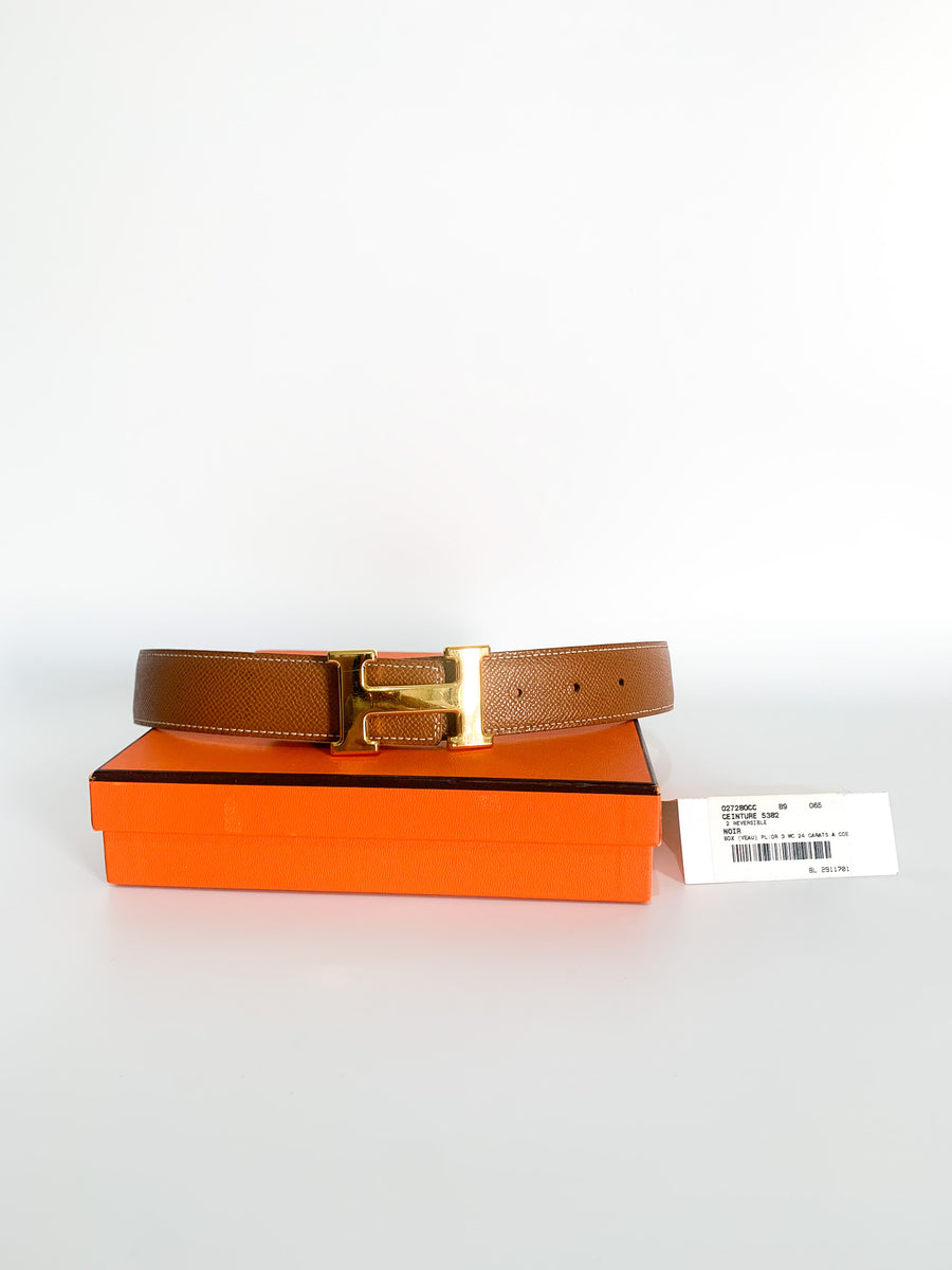 HERMES Ceinture Reversible Belt 65 Freya Collective