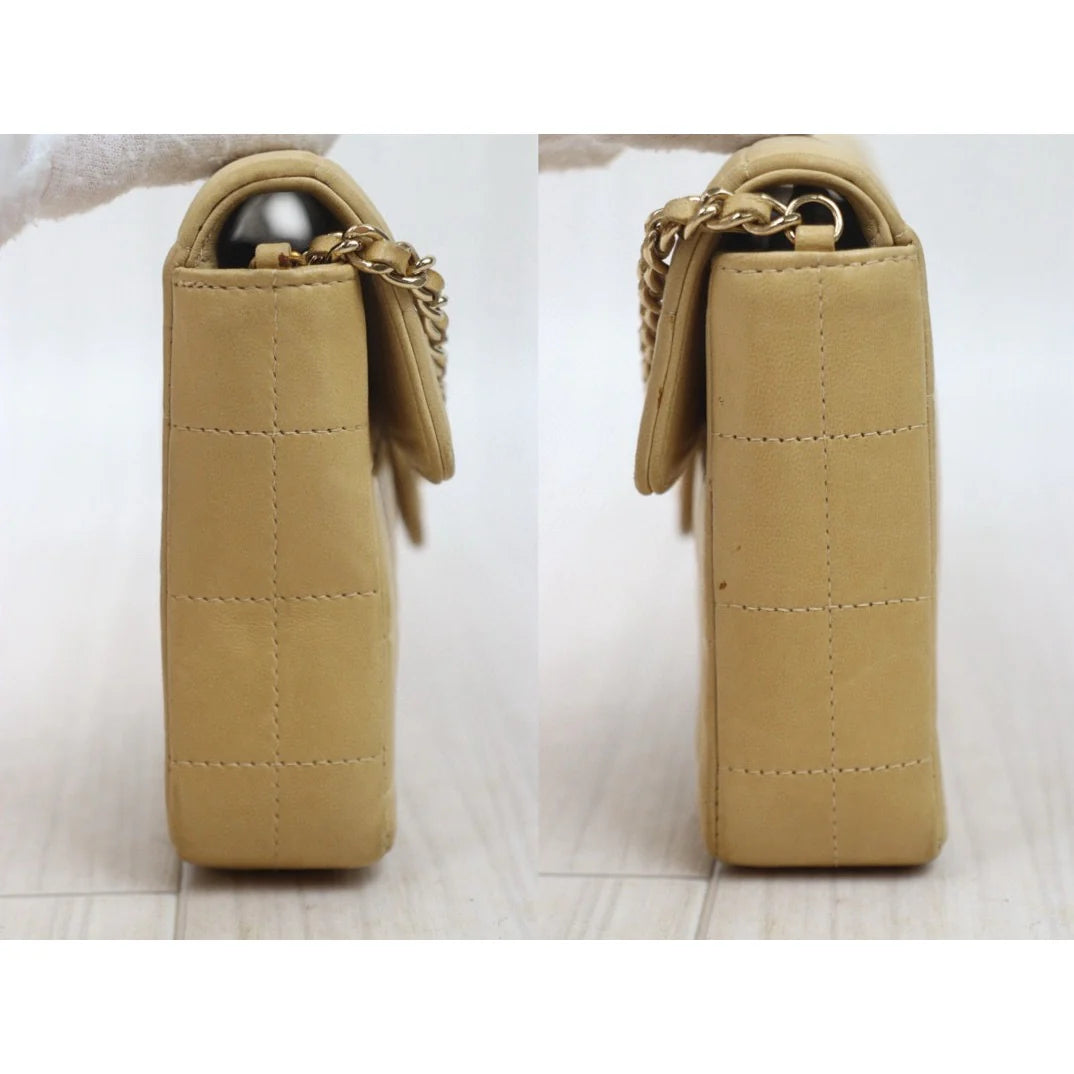 Chanel East West Chocolate Bar Flap