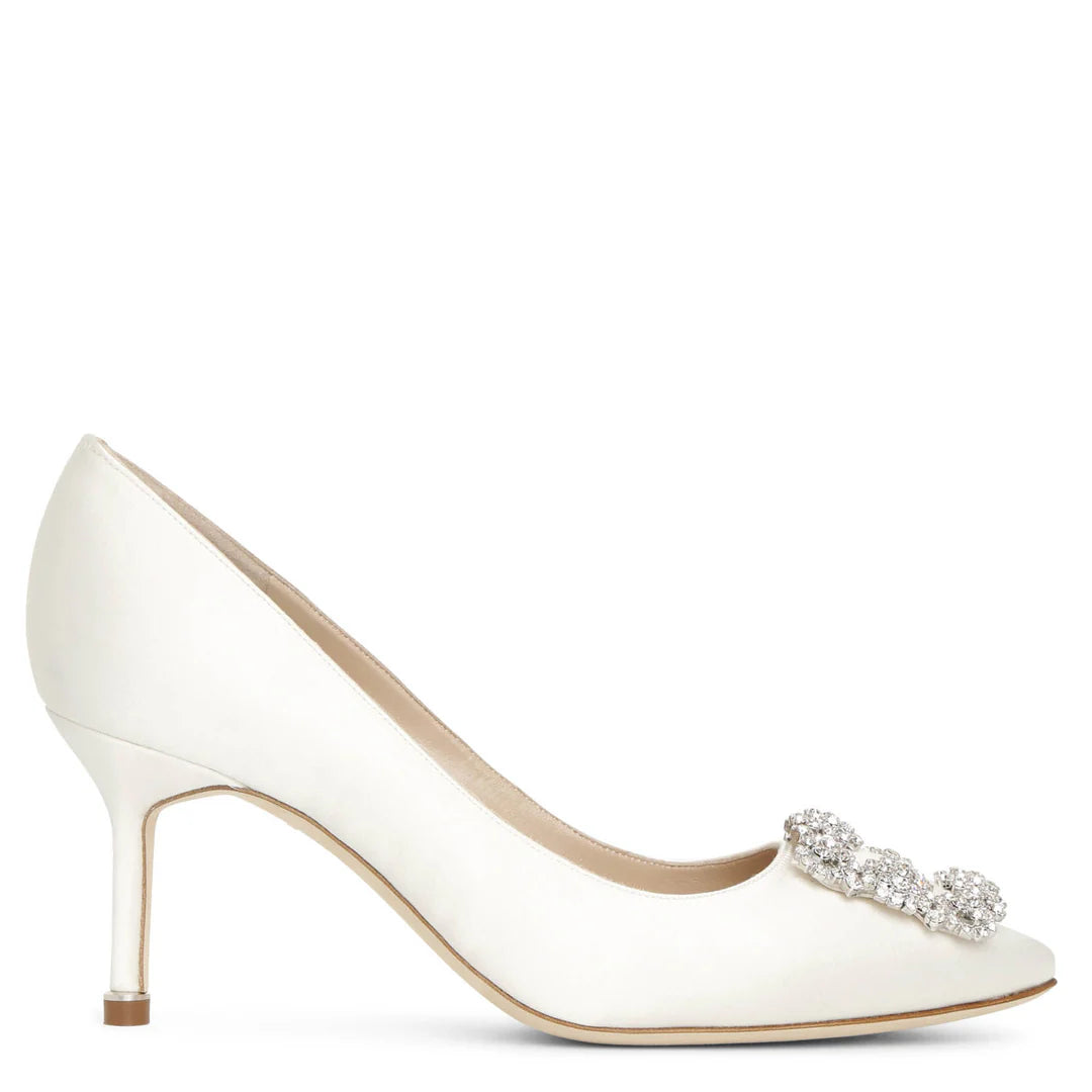 Manolo Blahnik Hangisi Satin Pumps 70 38