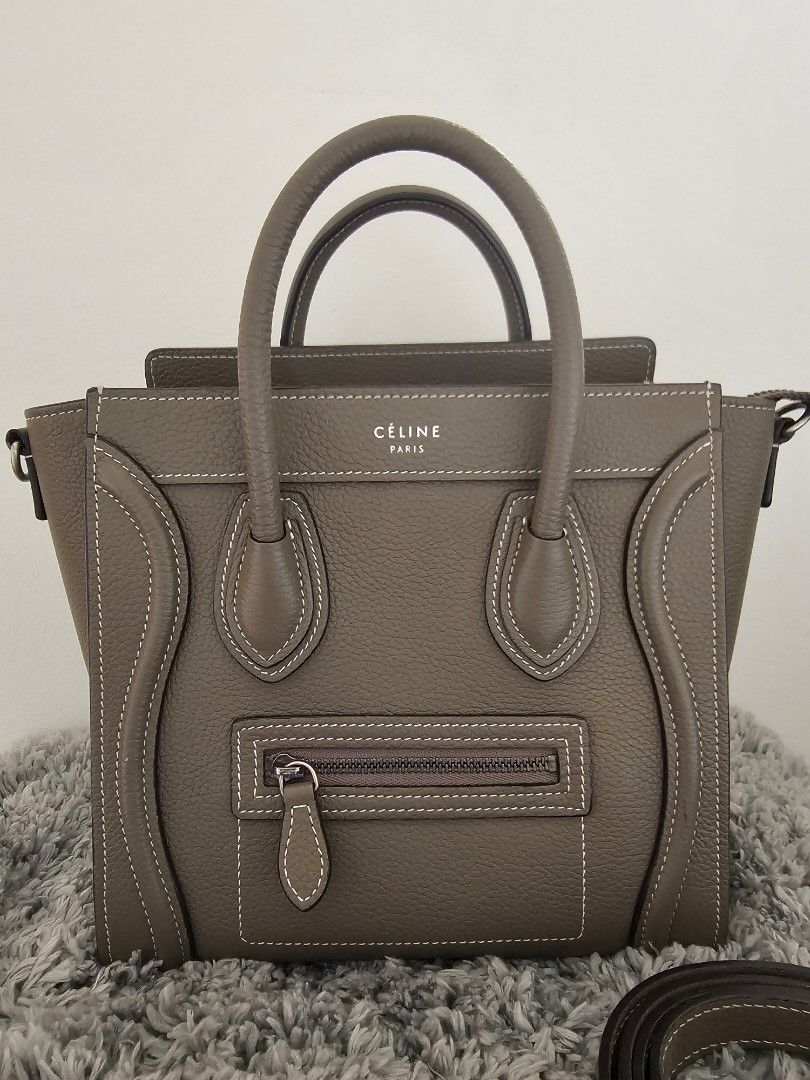 CELINE Nano Luggage Drummed Freya Collective