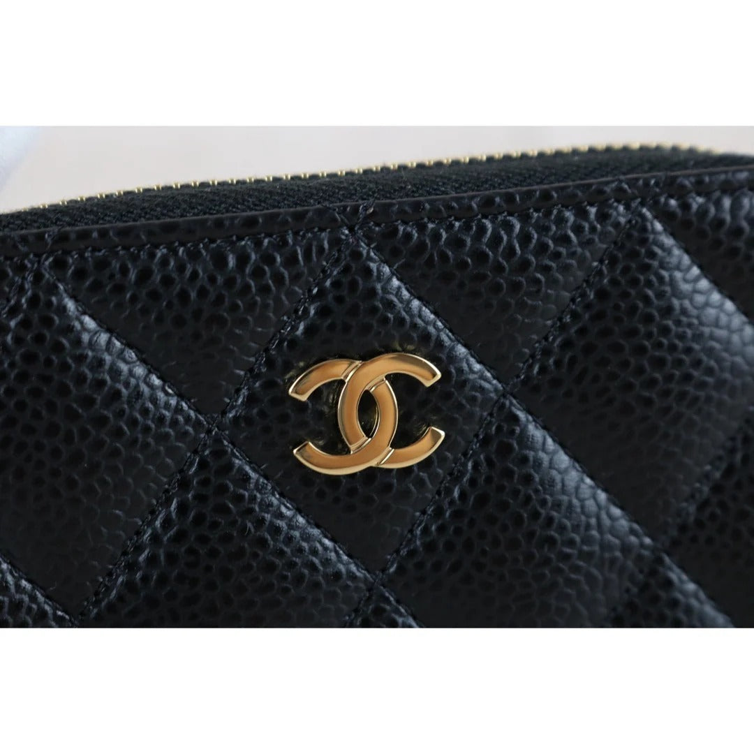 Chanel Zip Coin Purse Caviar