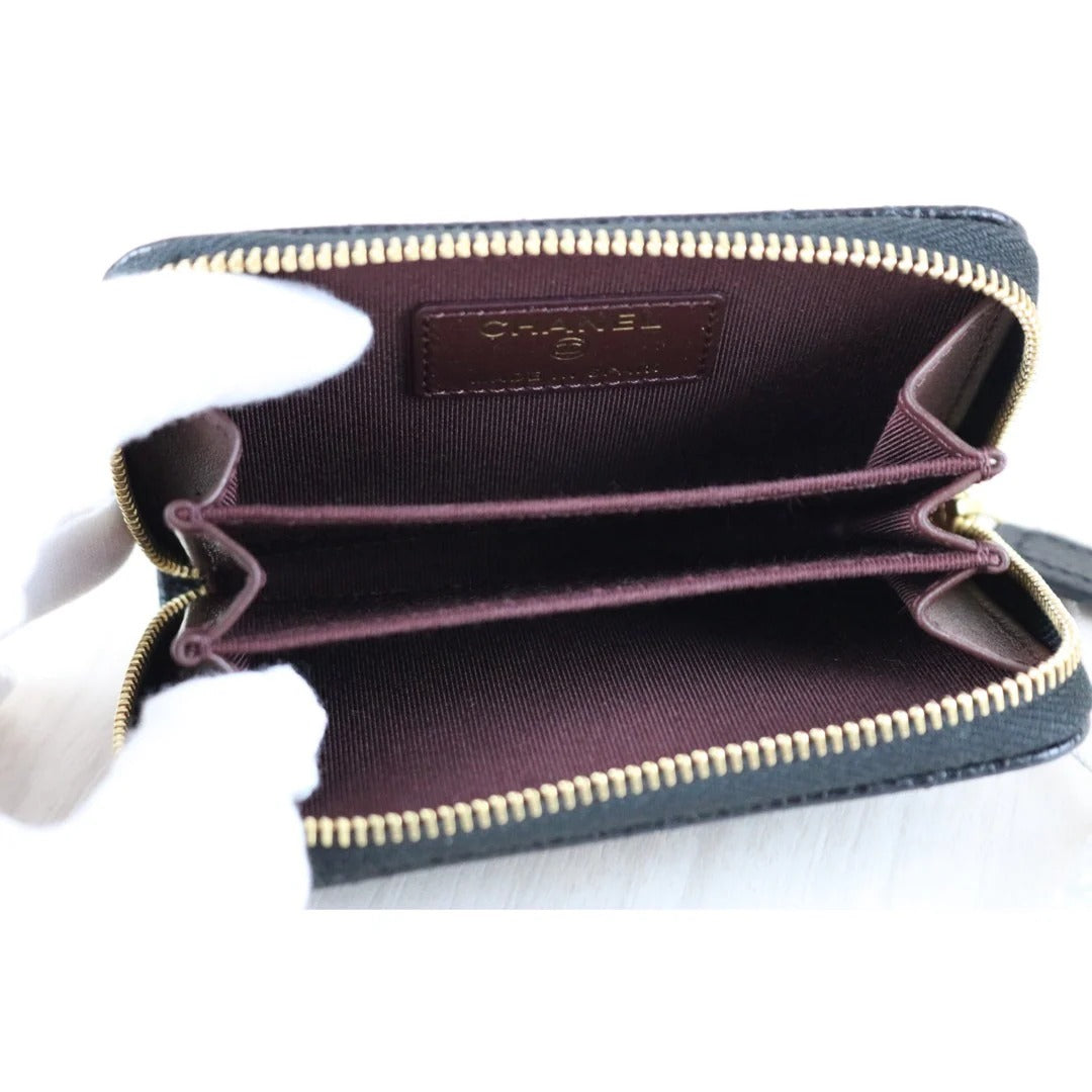 Chanel Zip Coin Purse Caviar