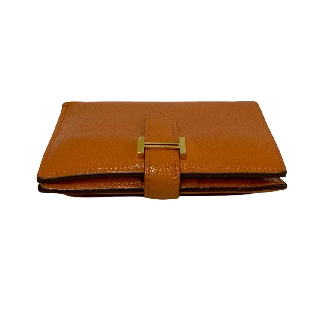 Hermès Bearn Compact Wallet Chevre
