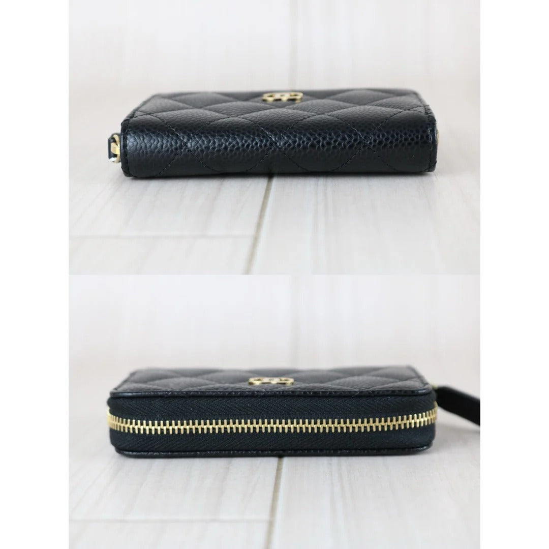 Chanel Zip Coin Purse Caviar