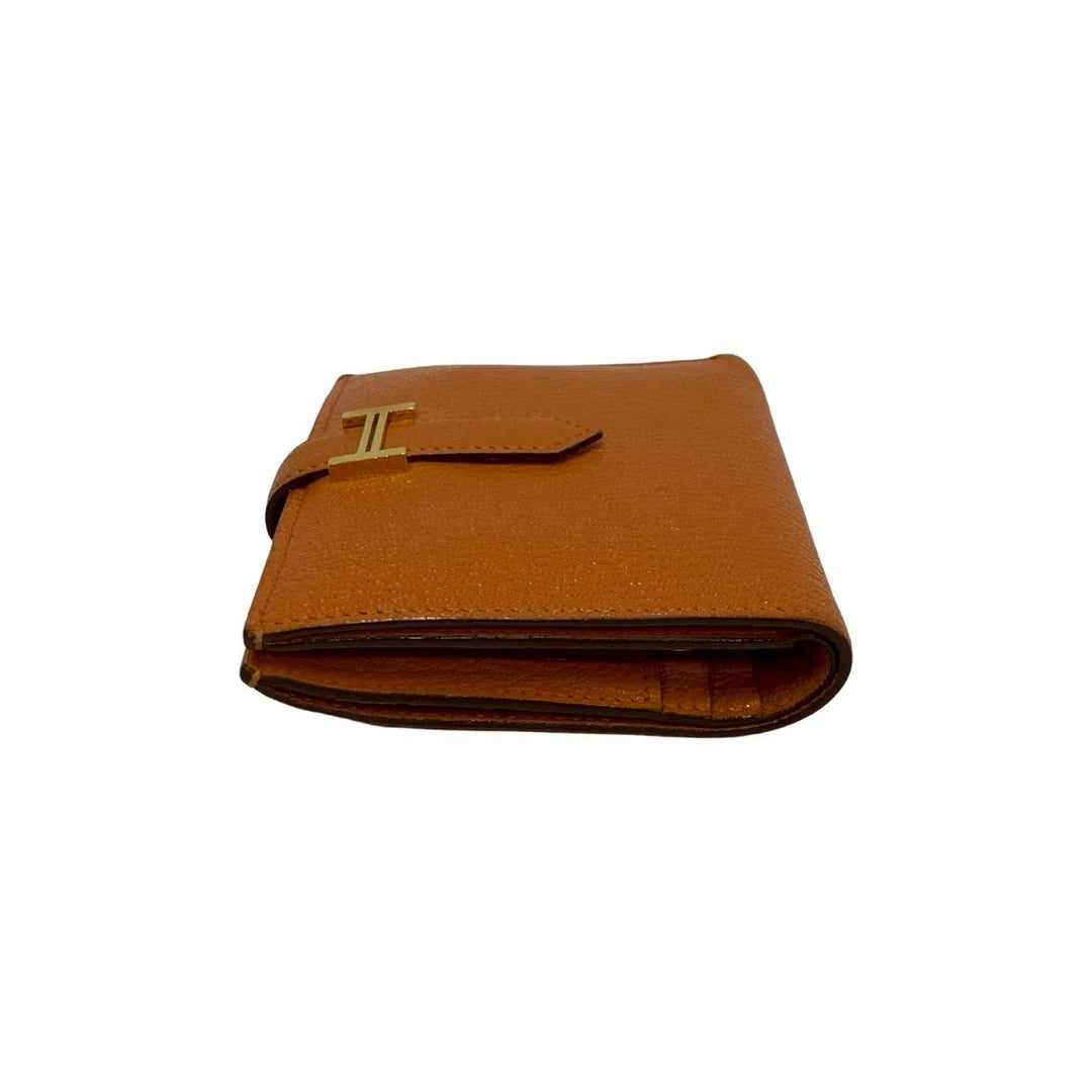 Hermès Bearn Compact Wallet Chevre