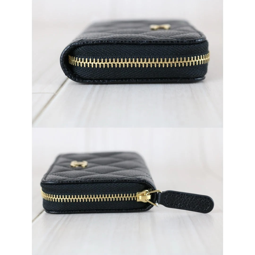 Chanel Zip Coin Purse Caviar
