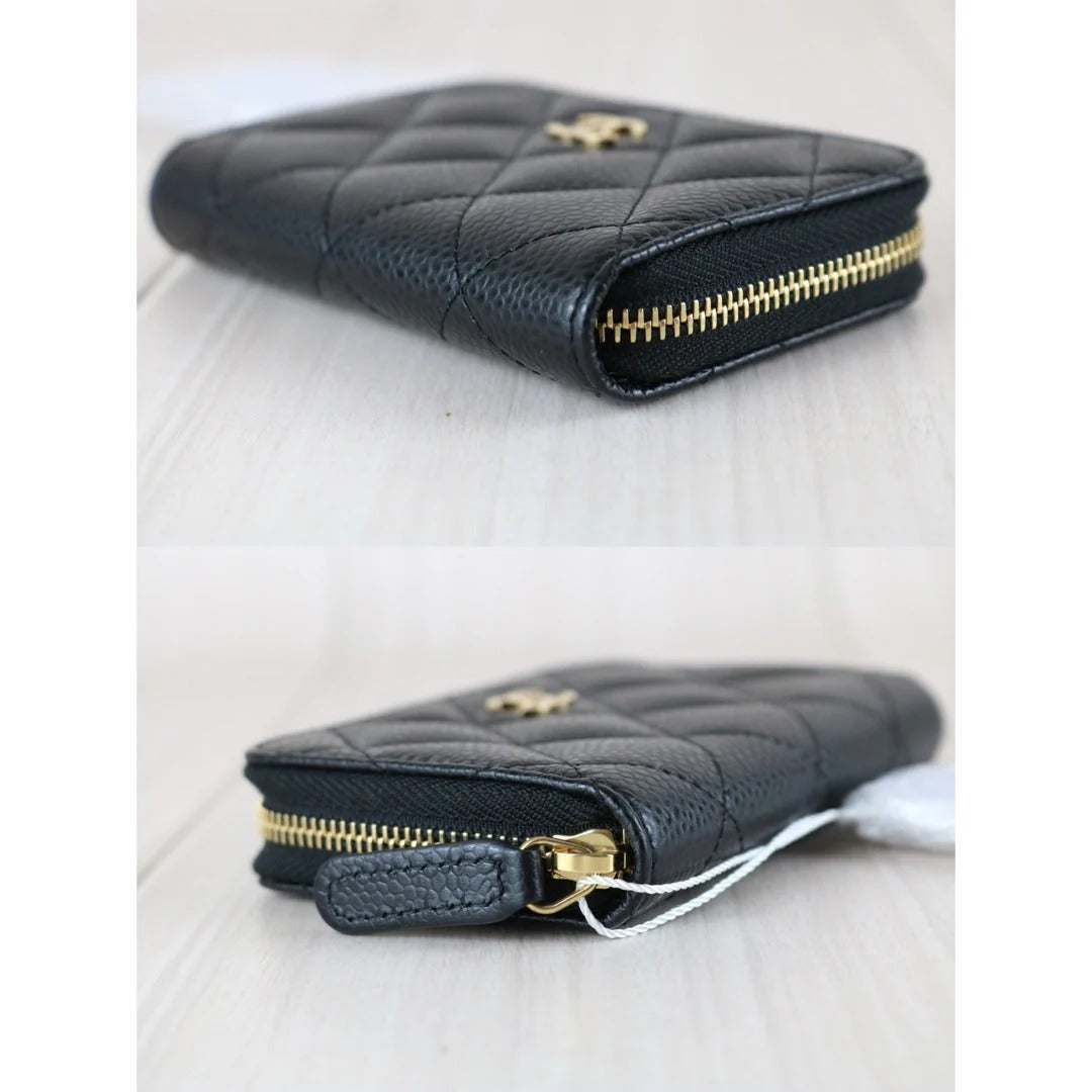 Chanel Zip Coin Purse Caviar