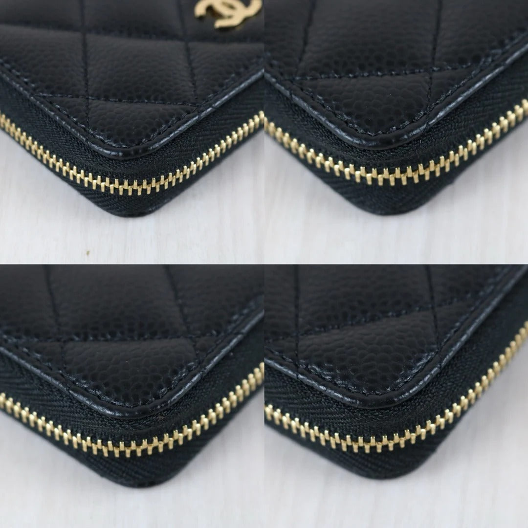 Chanel Zip Coin Purse Caviar