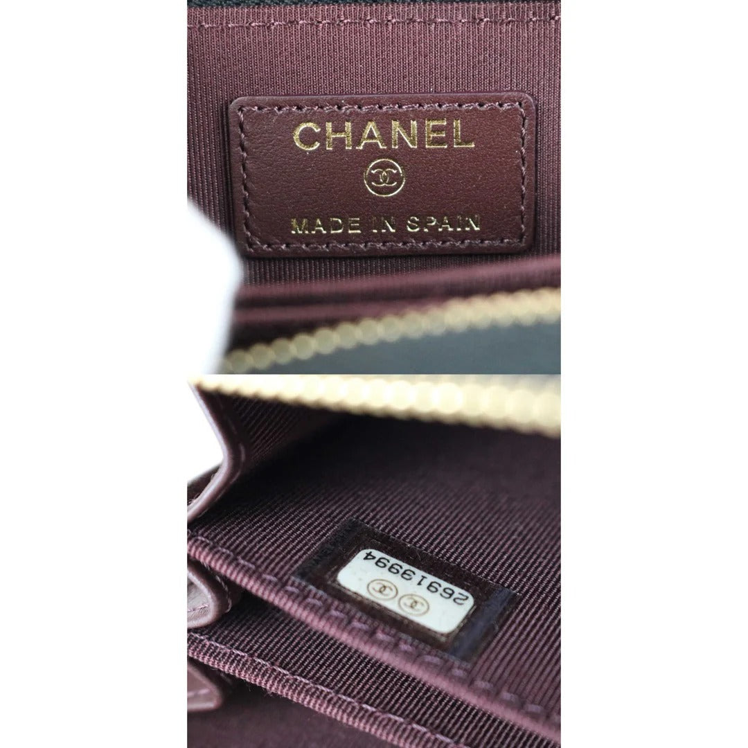 Chanel Zip Coin Purse Caviar