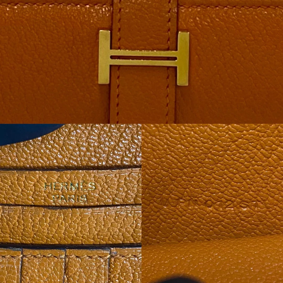Hermès Bearn Compact Wallet Chevre