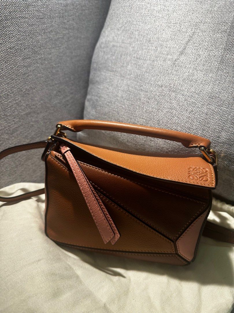 Loewe mini puzzle bag tan store