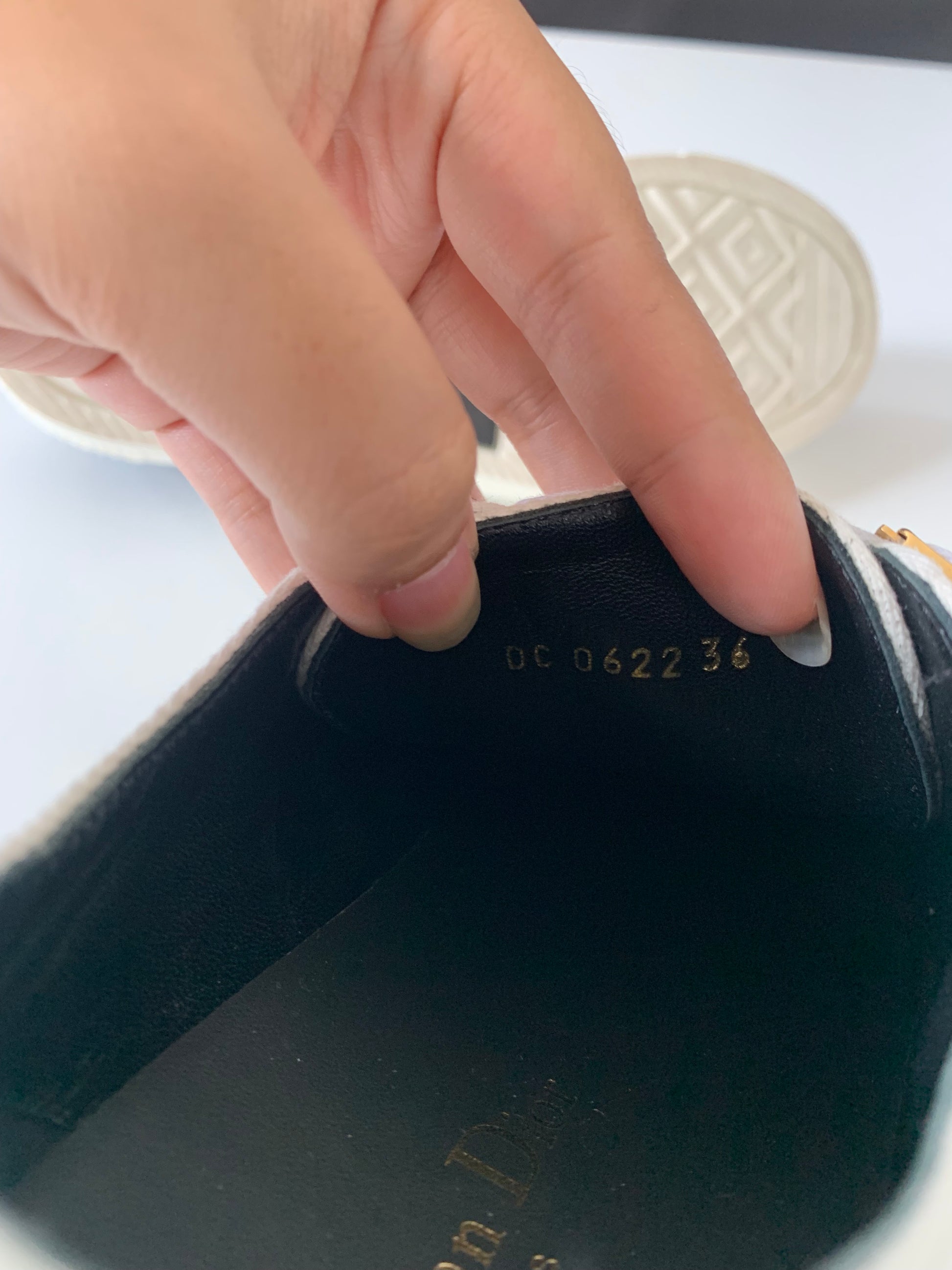 Dior Canvas Dot Walk'N'Dior Low Top Sneakers 36