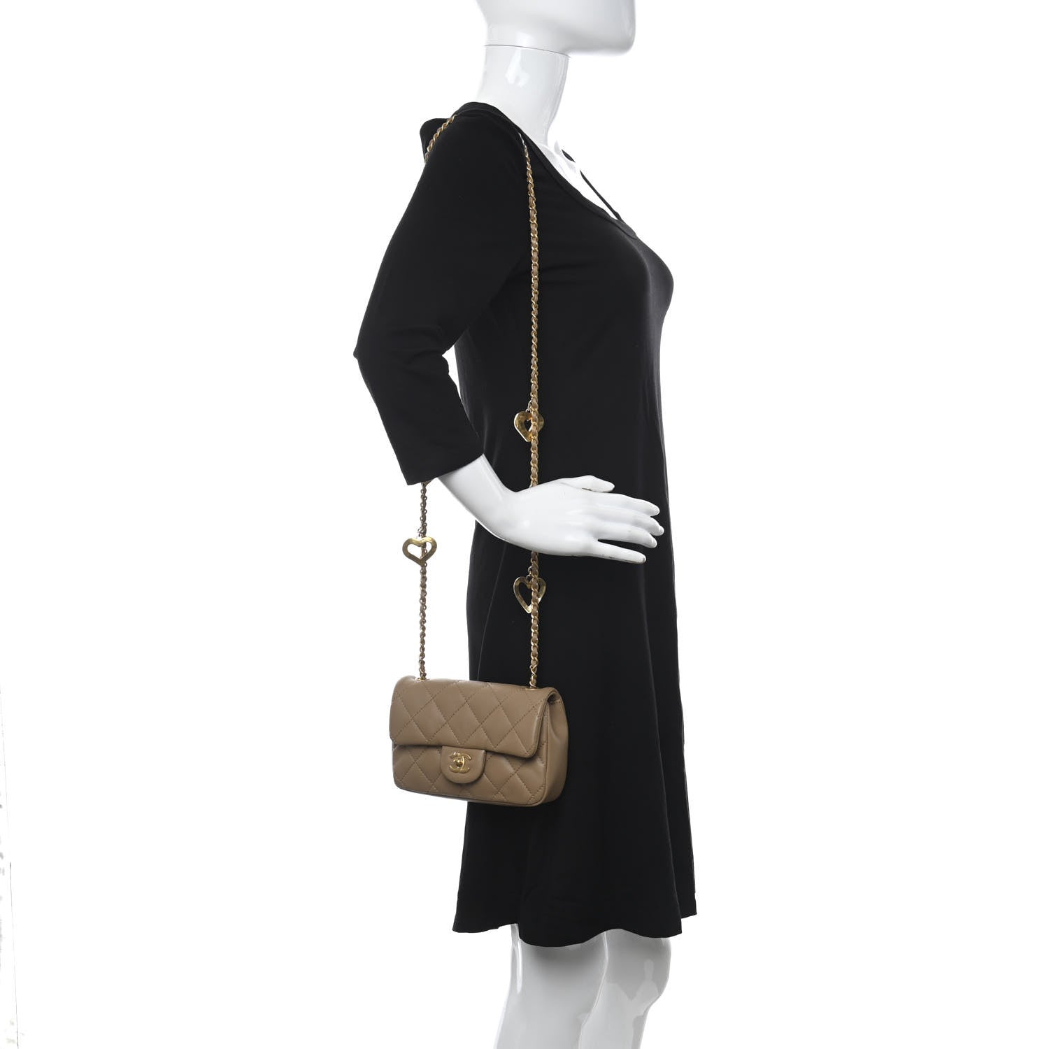 Chanel Mini Rectangle Flap Heart Charms