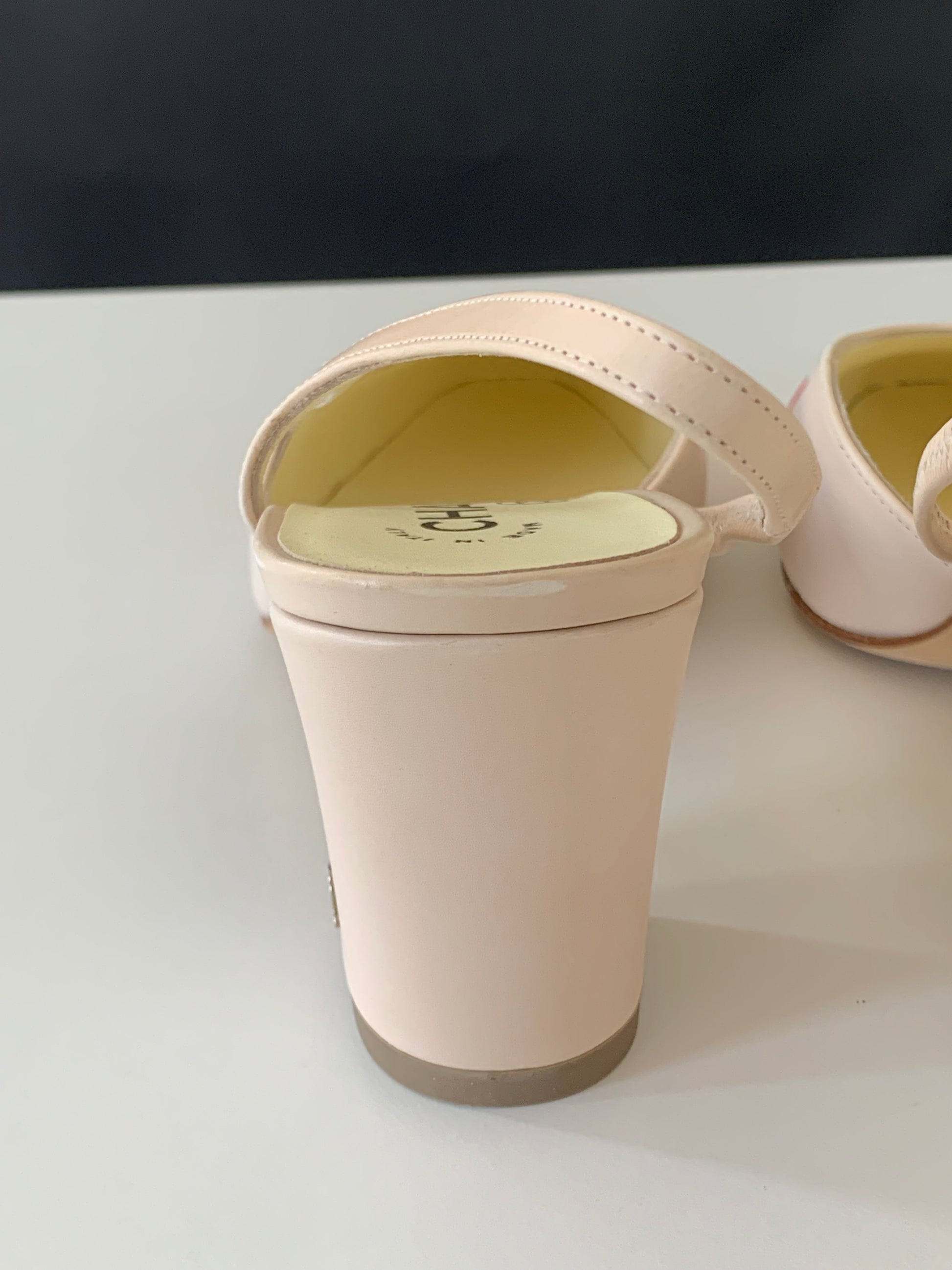 Chanel Cap Toe Slingback Pumps 38