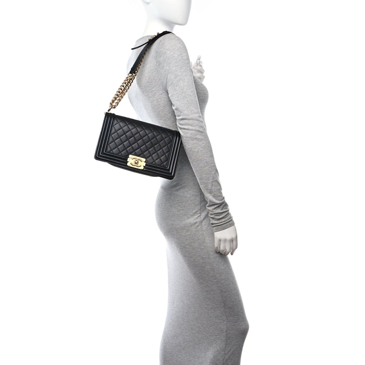 Chanel Boy Medium Caviar