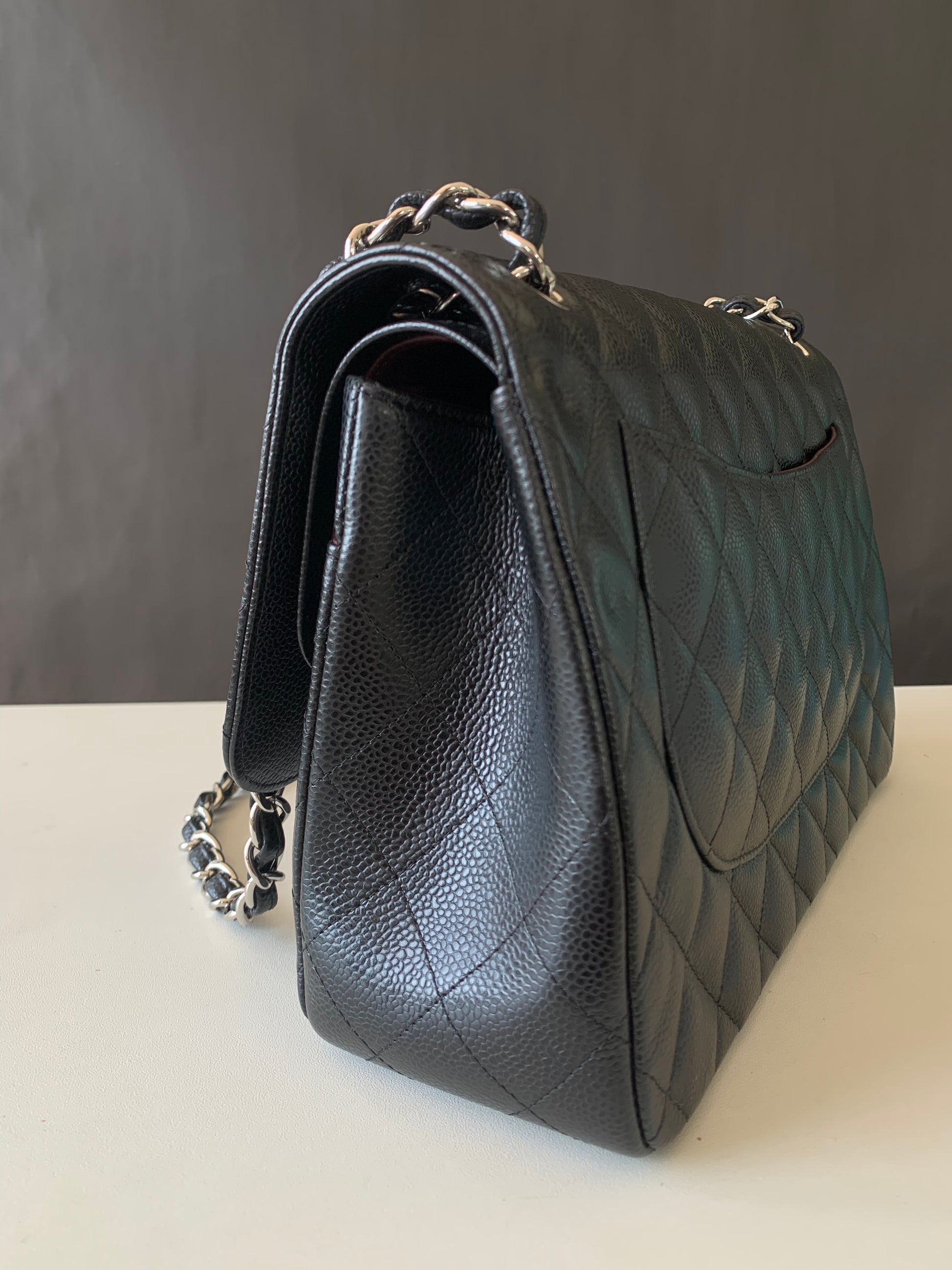 Chanel Double Flap Jumbo SHW