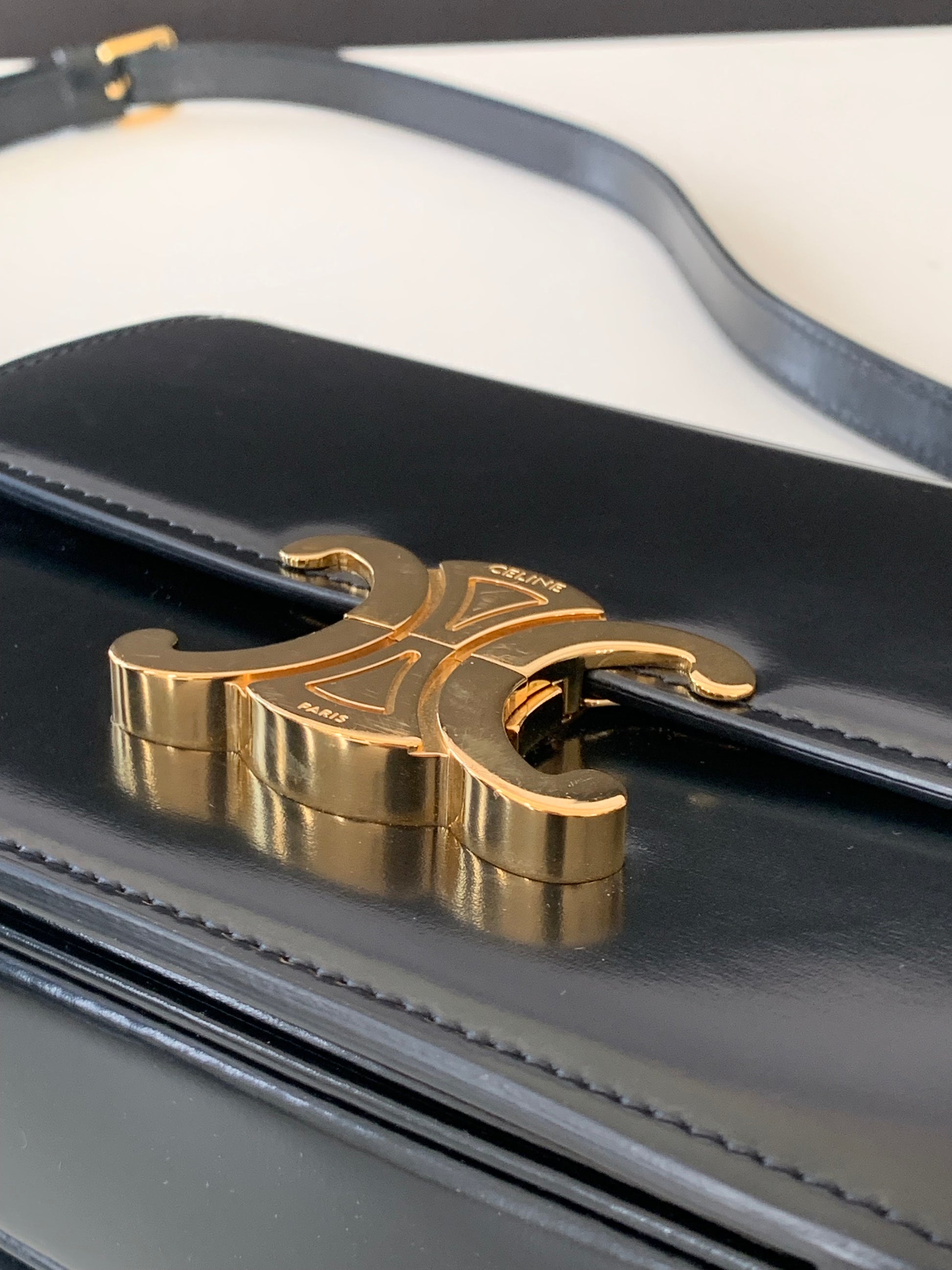 Celine Teen Triomphe Shiny Calfskin