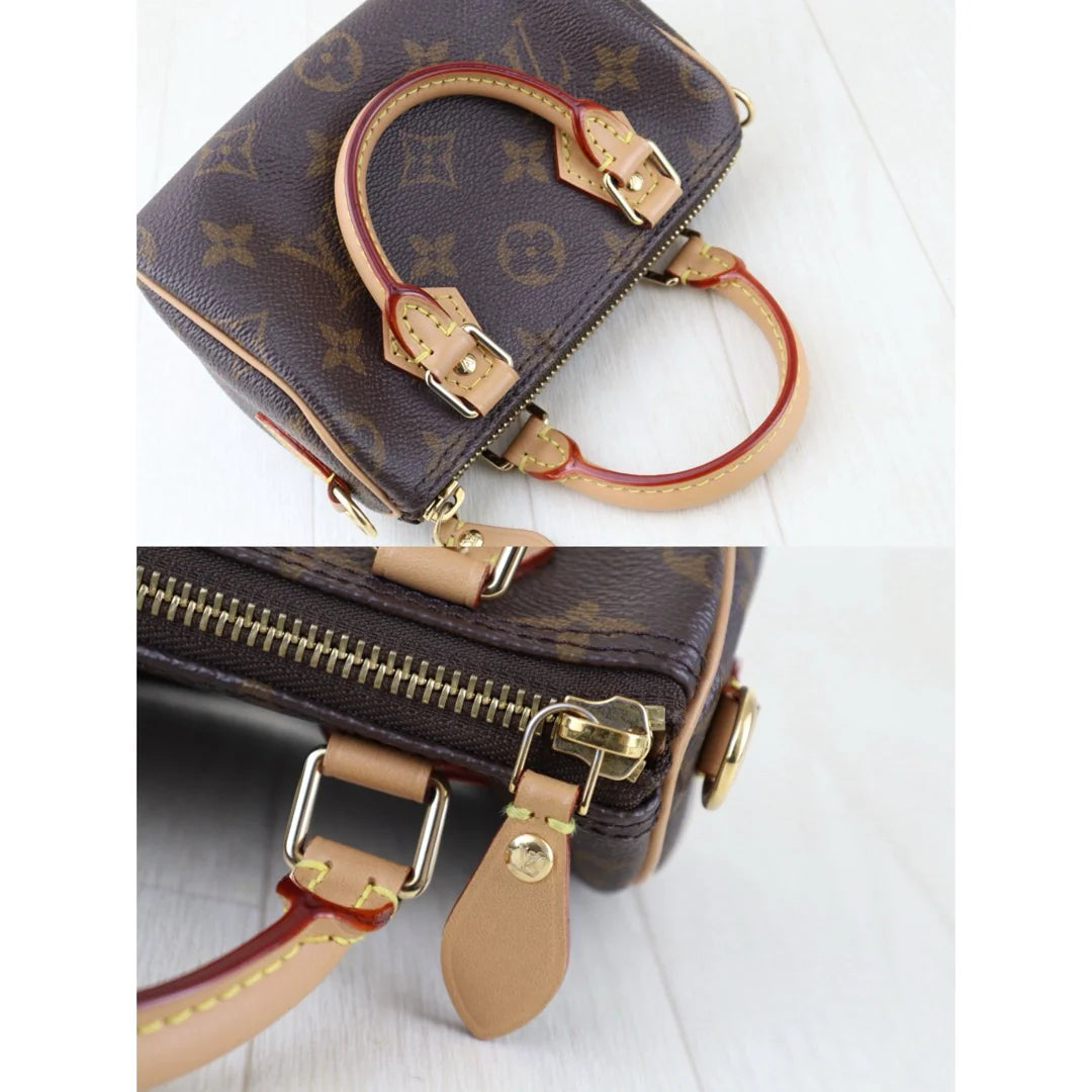 Louis Vuitton	Nano Speedy Bandouliere Monogram