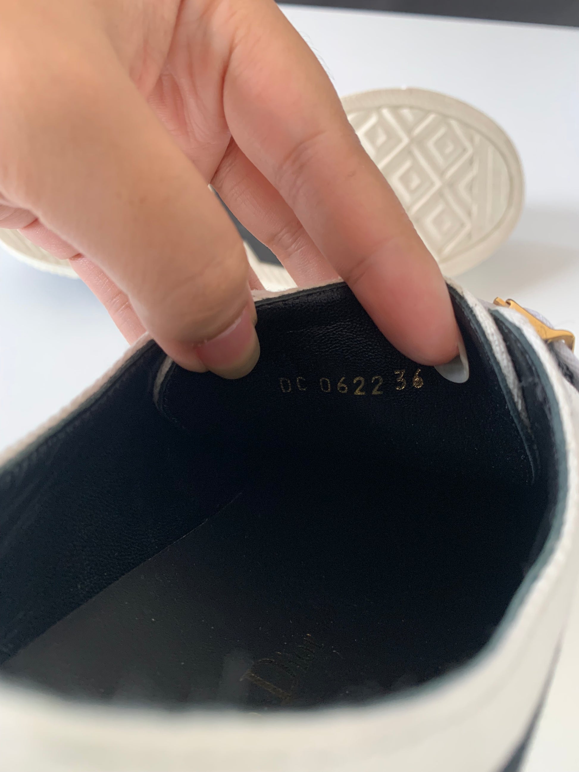 Dior Canvas Dot Walk'N'Dior Low Top Sneakers 36