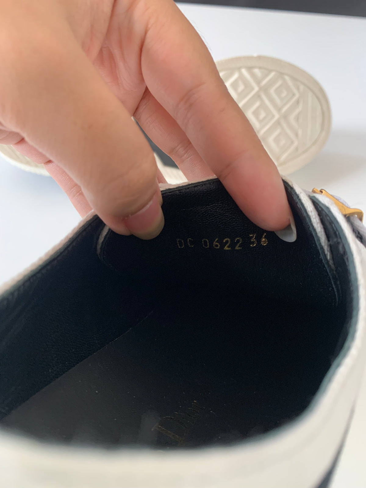 Dior Canvas Dot Walk'N'Dior Low Top Sneakers 36