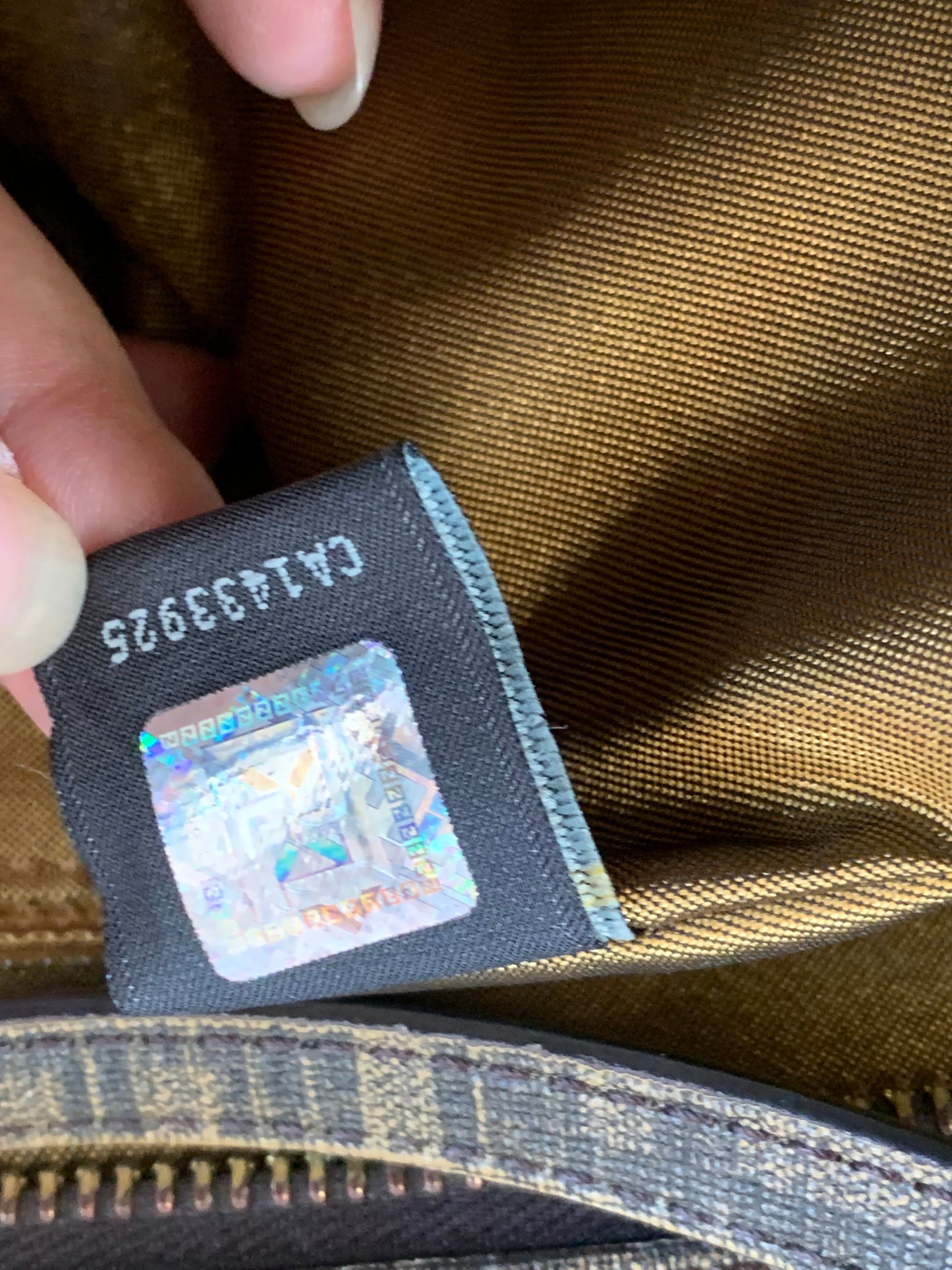 Fendi Zucca Spalmati Stars Roll Tote