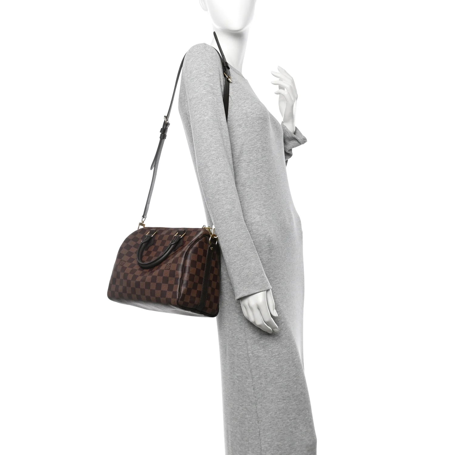 Louis Vuitton Speedy 25 Bandouliere Damier Ebene