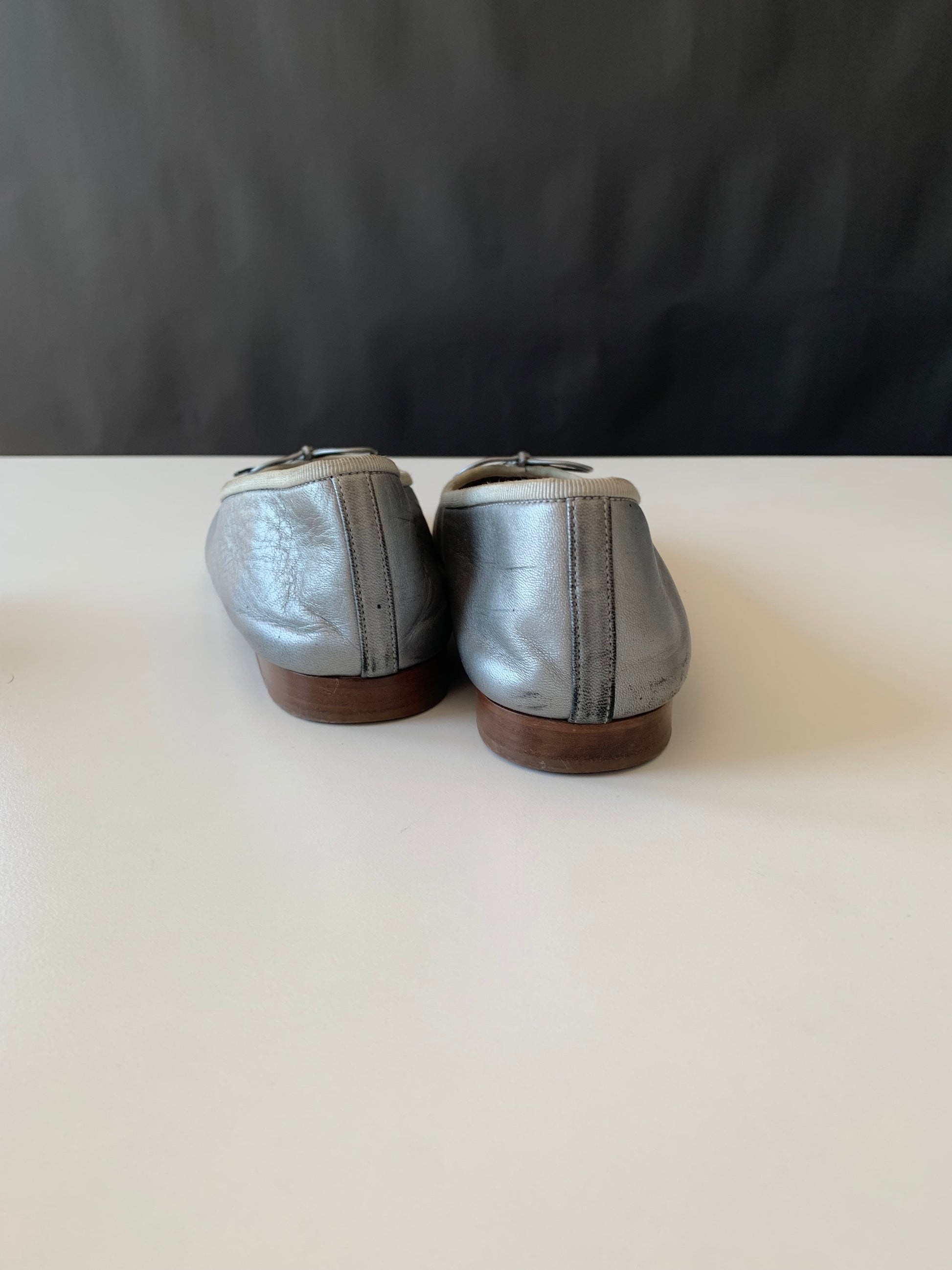 Chanel Cap Toe Ballerina Flats 39.5