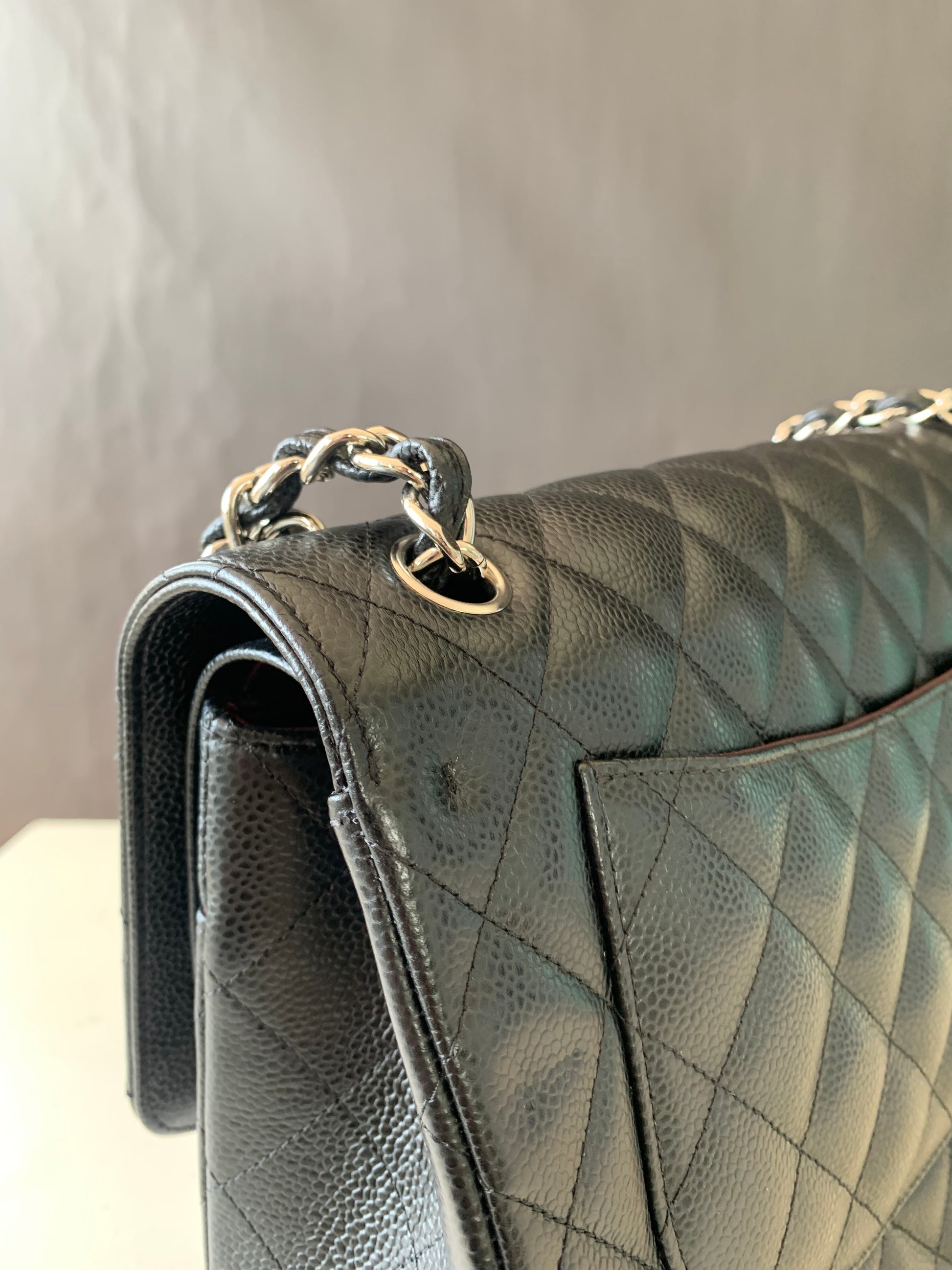 Chanel Double Flap Jumbo SHW