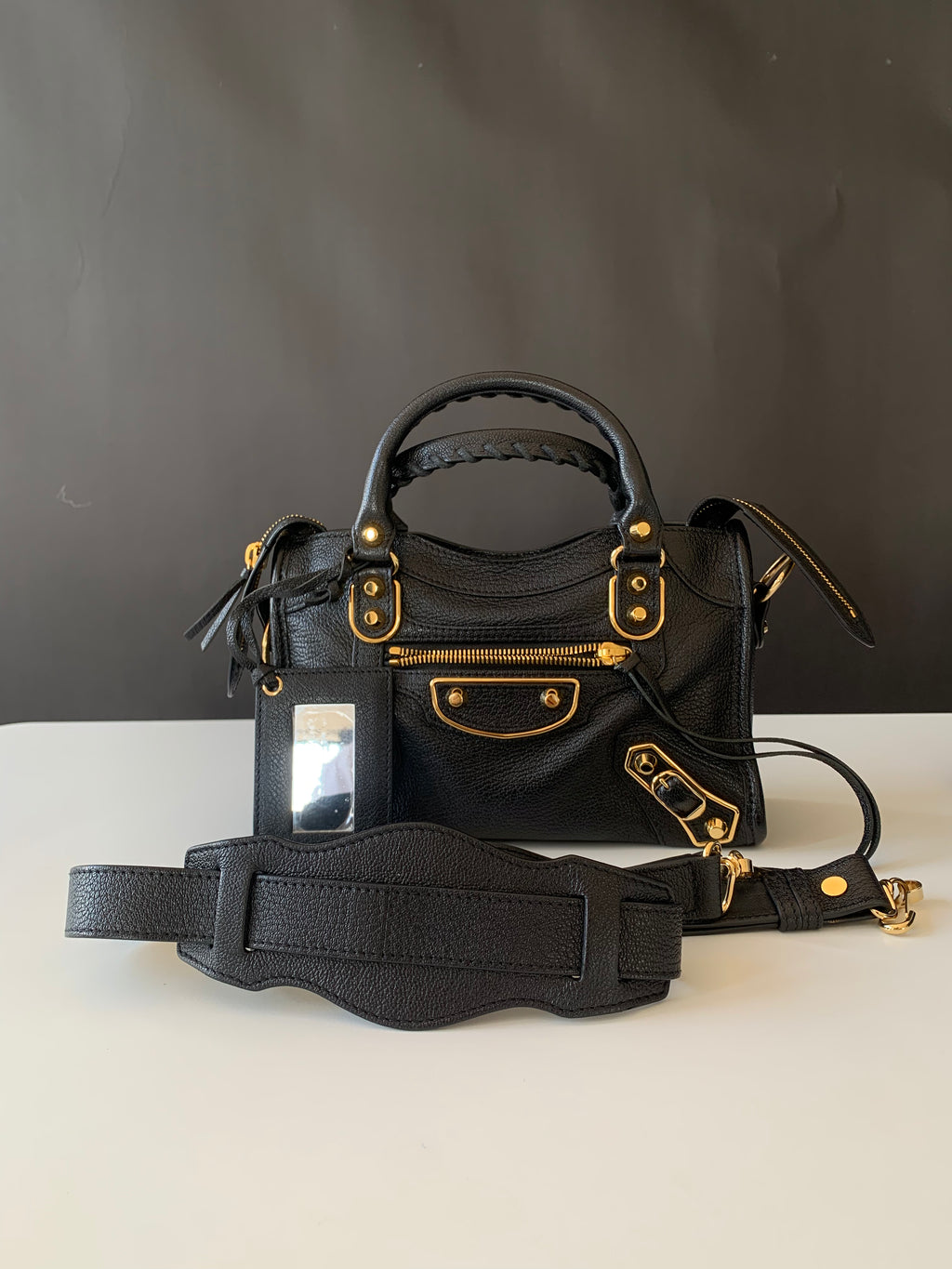 Balenciaga Mini City Metallic Edge