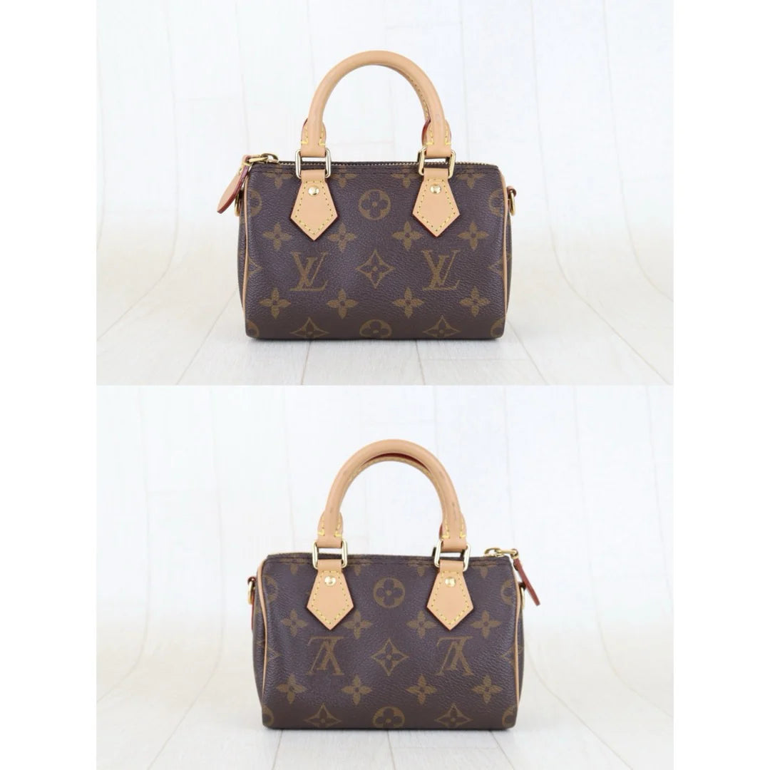 Louis Vuitton	Nano Speedy Bandouliere Monogram