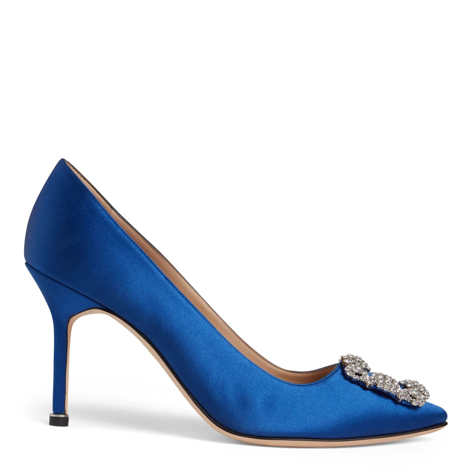 Manolo Blahnik Hangisi 90 Satin Pumps 39.5