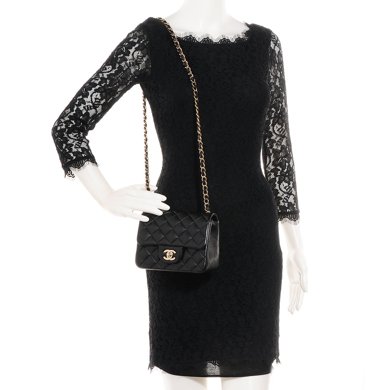 Chanel Mini Square Classic Flap Lambskin