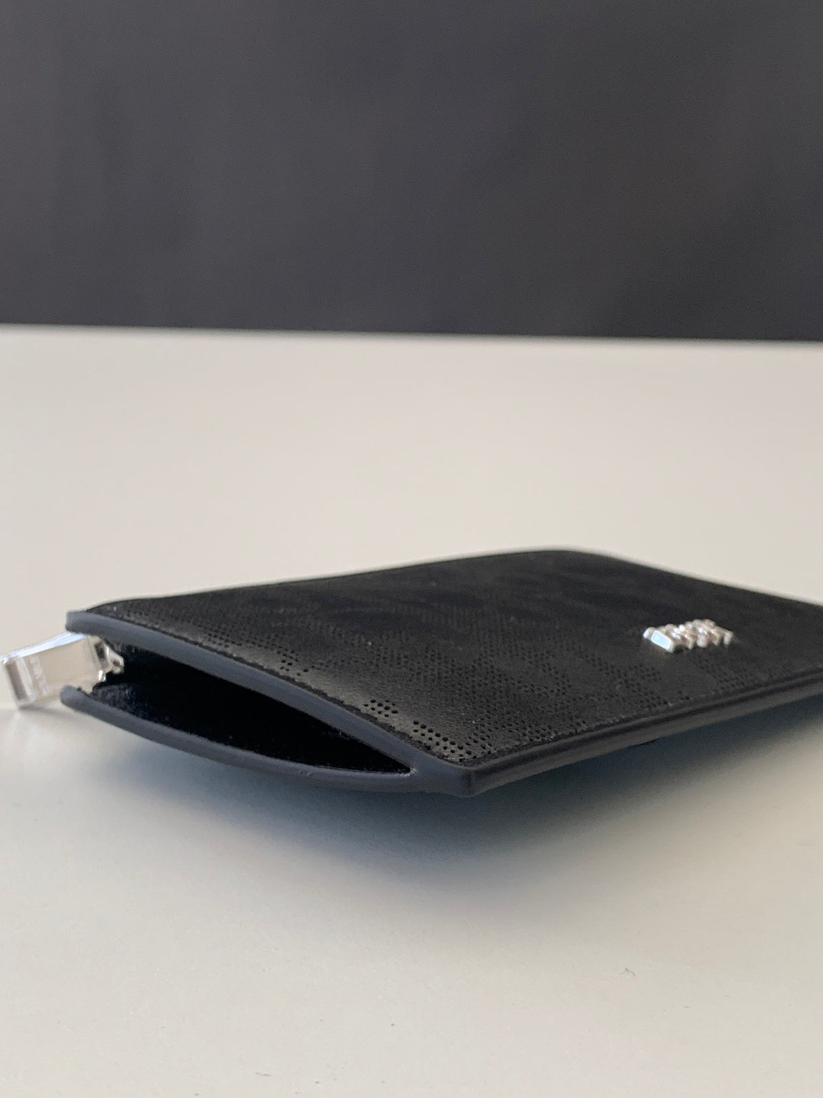 Dior Zipped Card Holder Oblique Galaxy