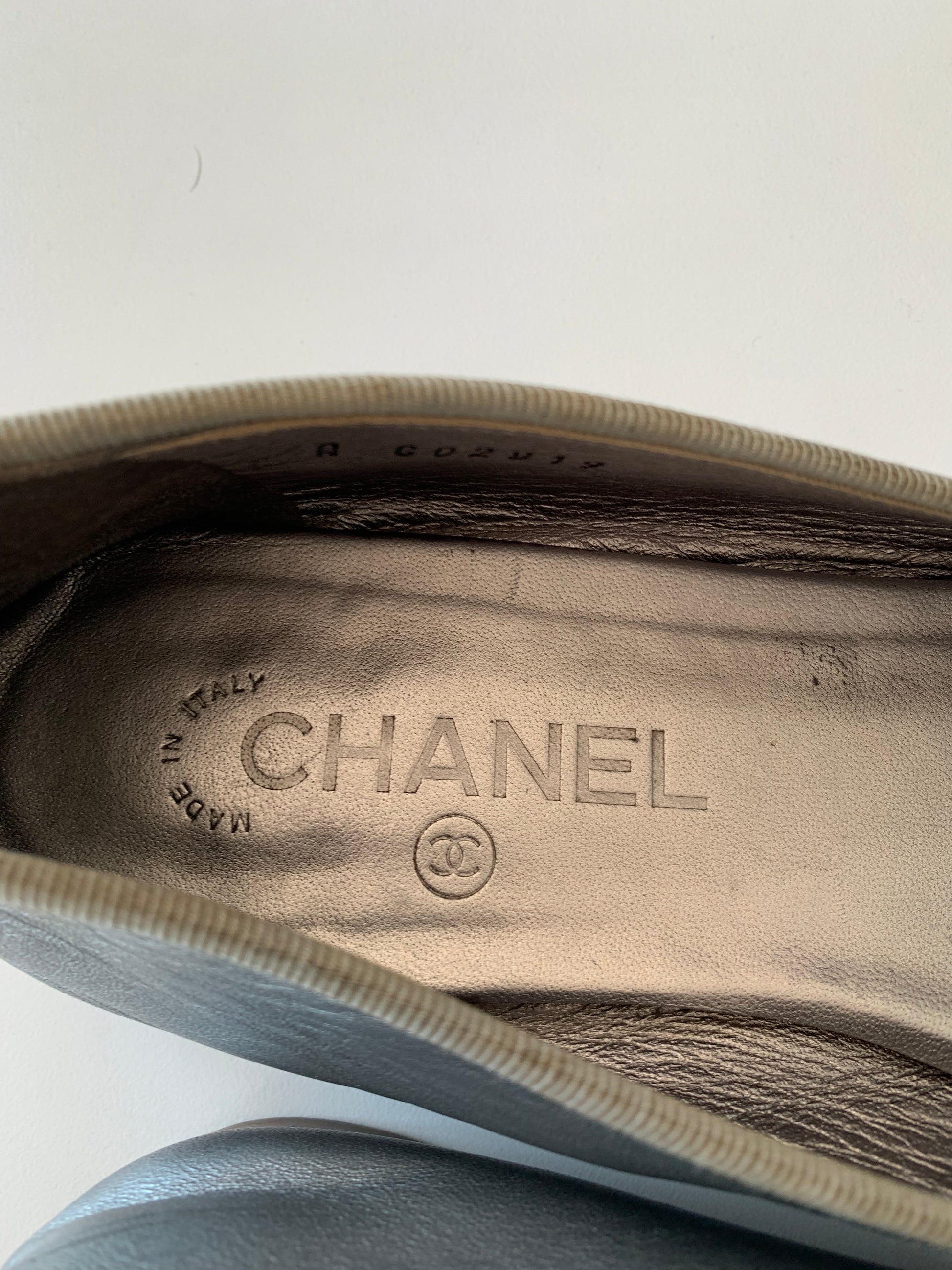 Chanel Cap Toe Ballerina Flats 39.5