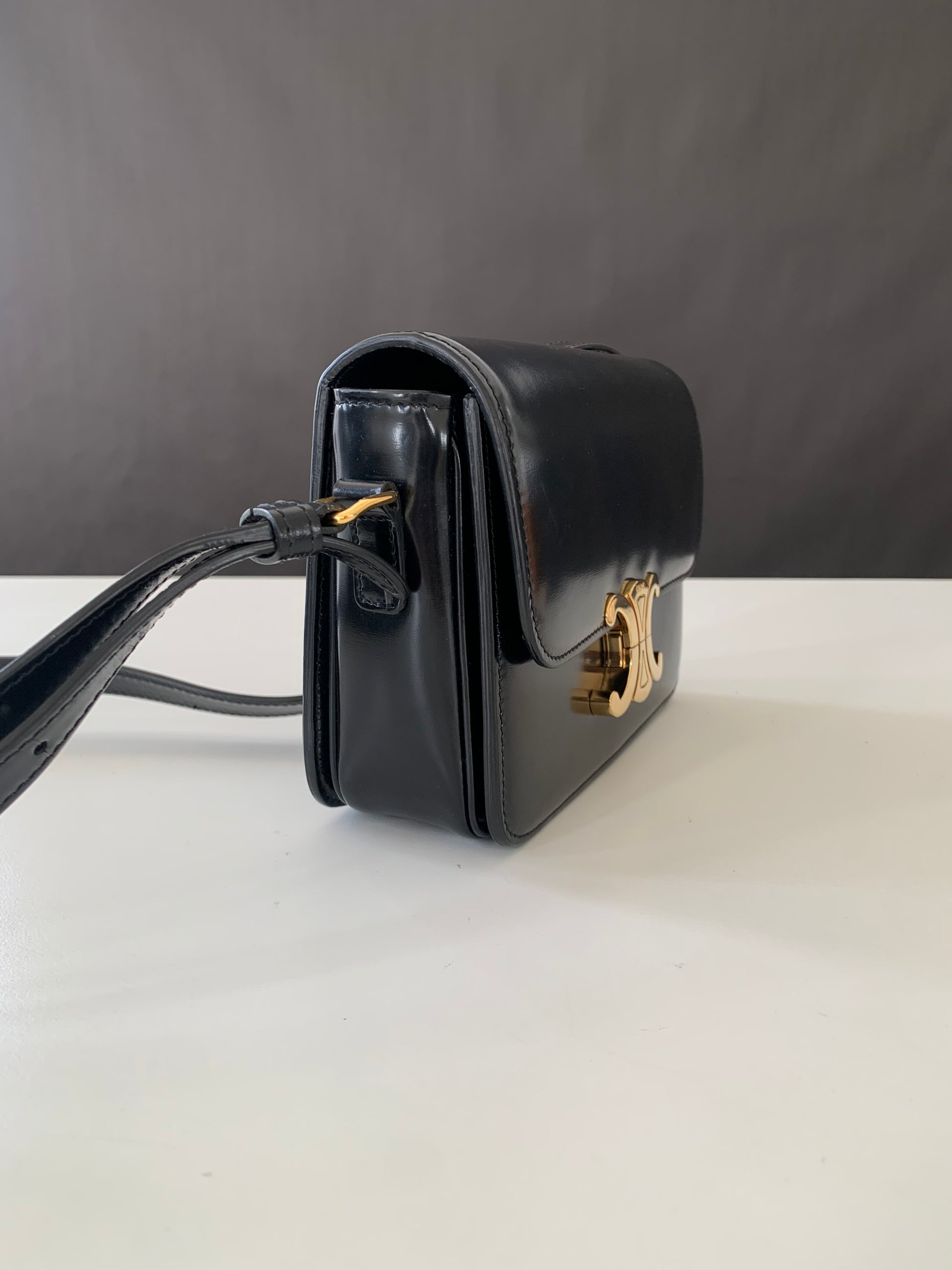 Celine Teen Triomphe Shiny Calfskin