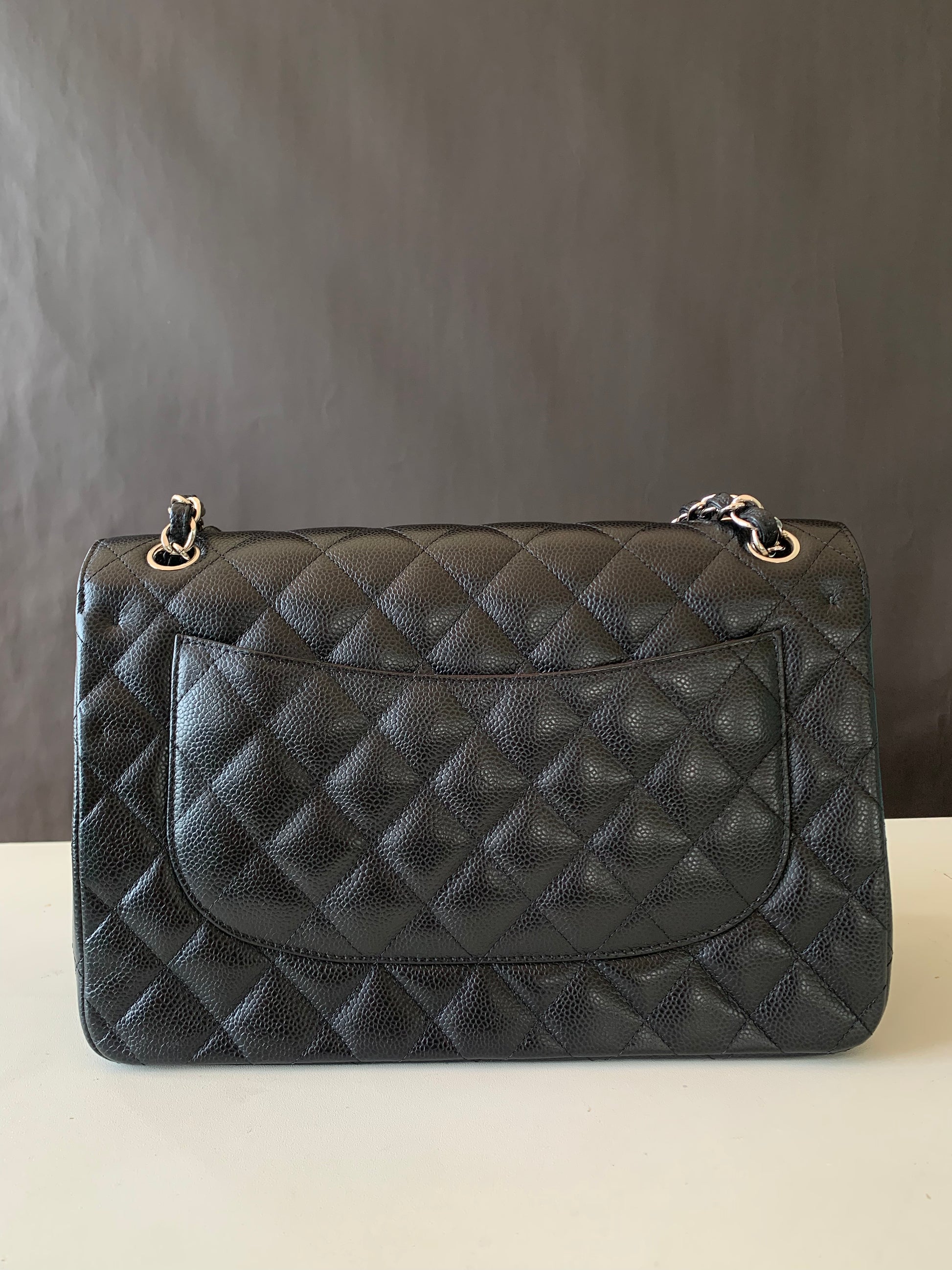 Chanel Double Flap Jumbo SHW