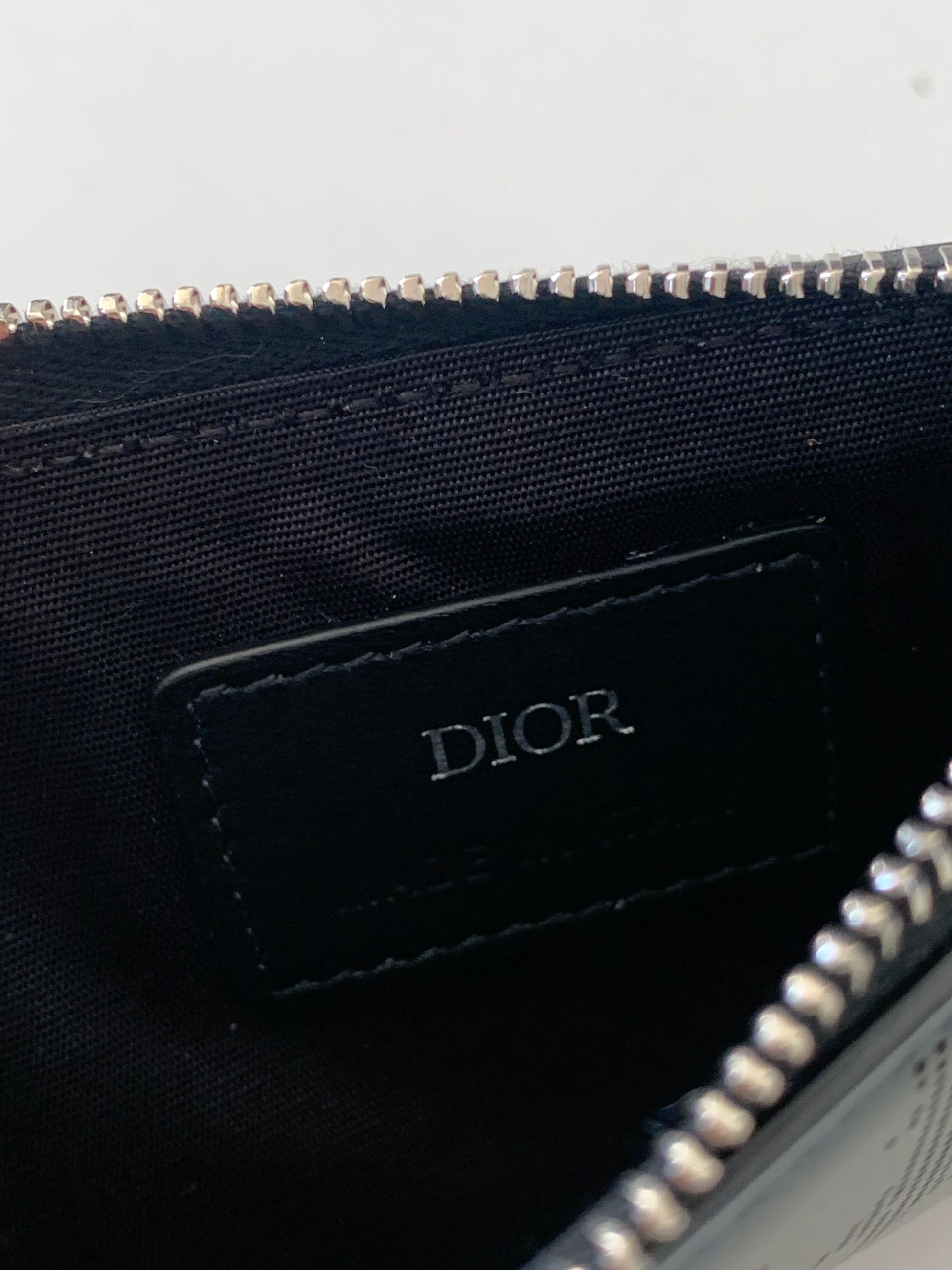 Dior Zipped Card Holder Oblique Galaxy