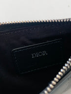 Dior Zipped Card Holder Oblique Galaxy