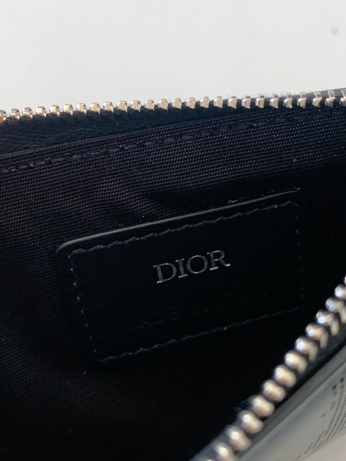 Dior Zipped Card Holder Oblique Galaxy