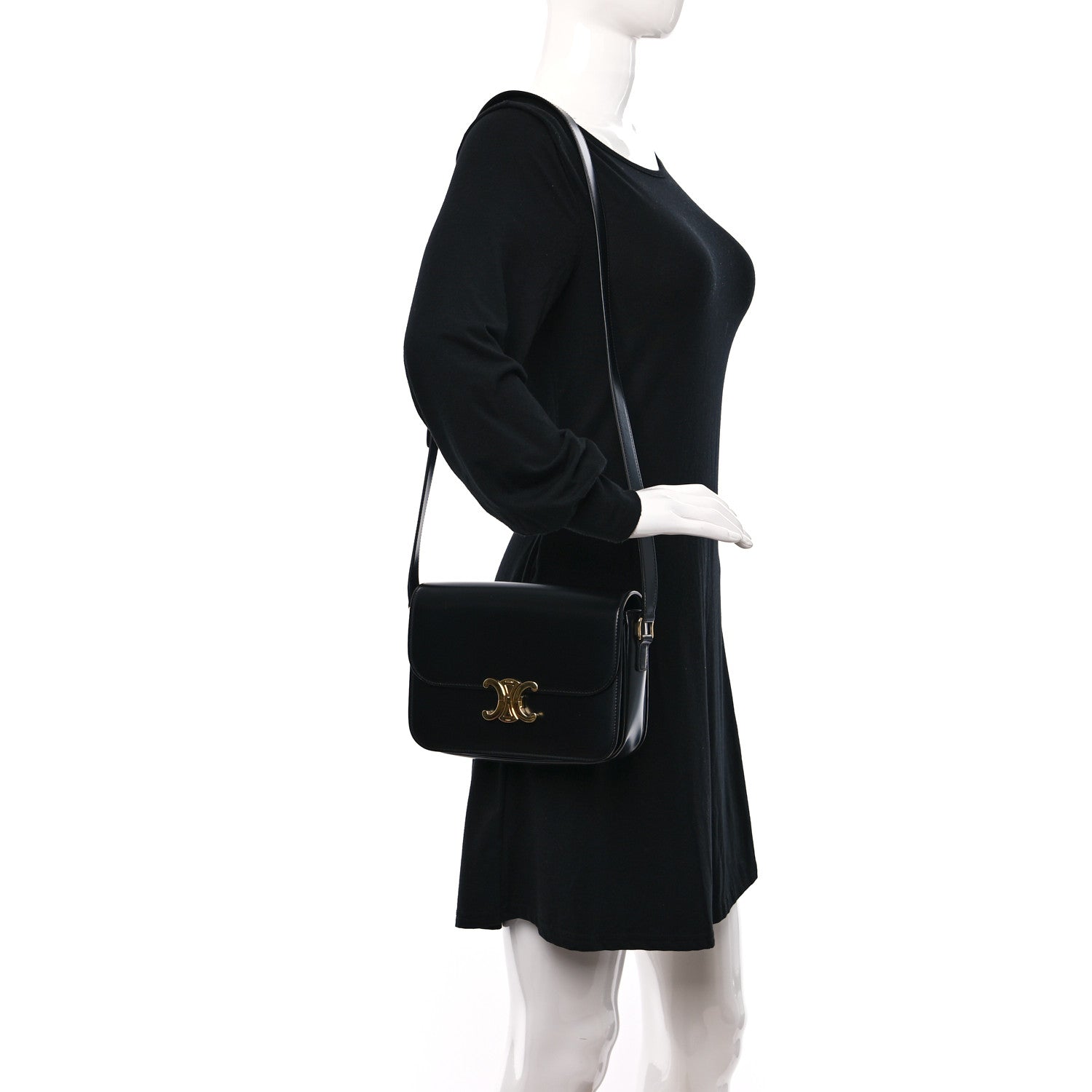 Celine Teen Triomphe Shiny Calfskin