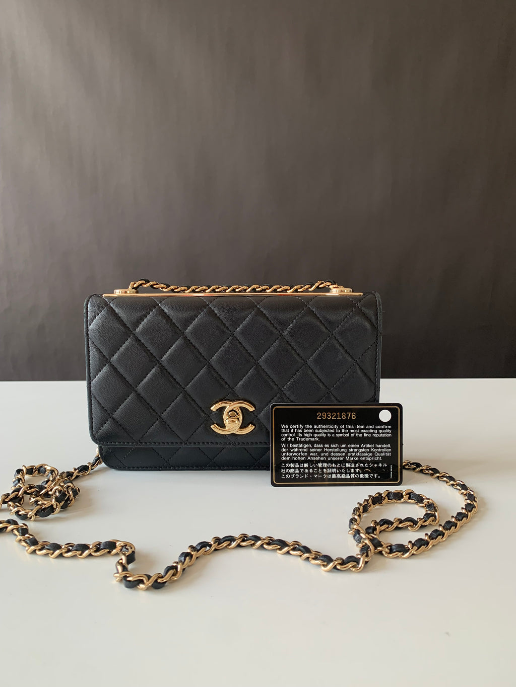 Chanel Trendy Wallet on Chain WOC Lambskin