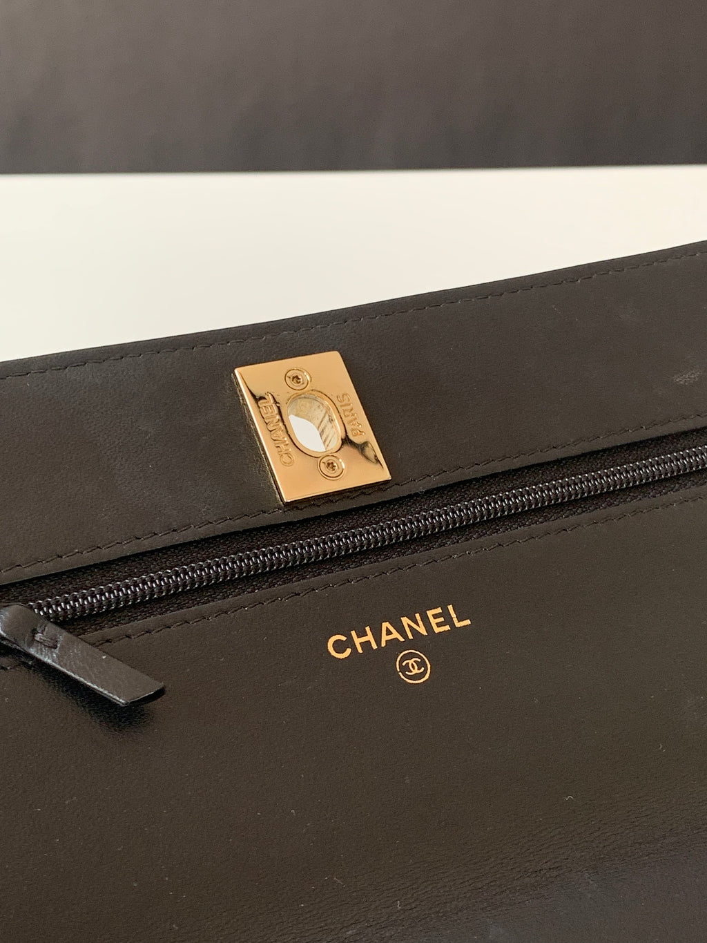 Chanel Trendy Wallet on Chain WOC Lambskin
