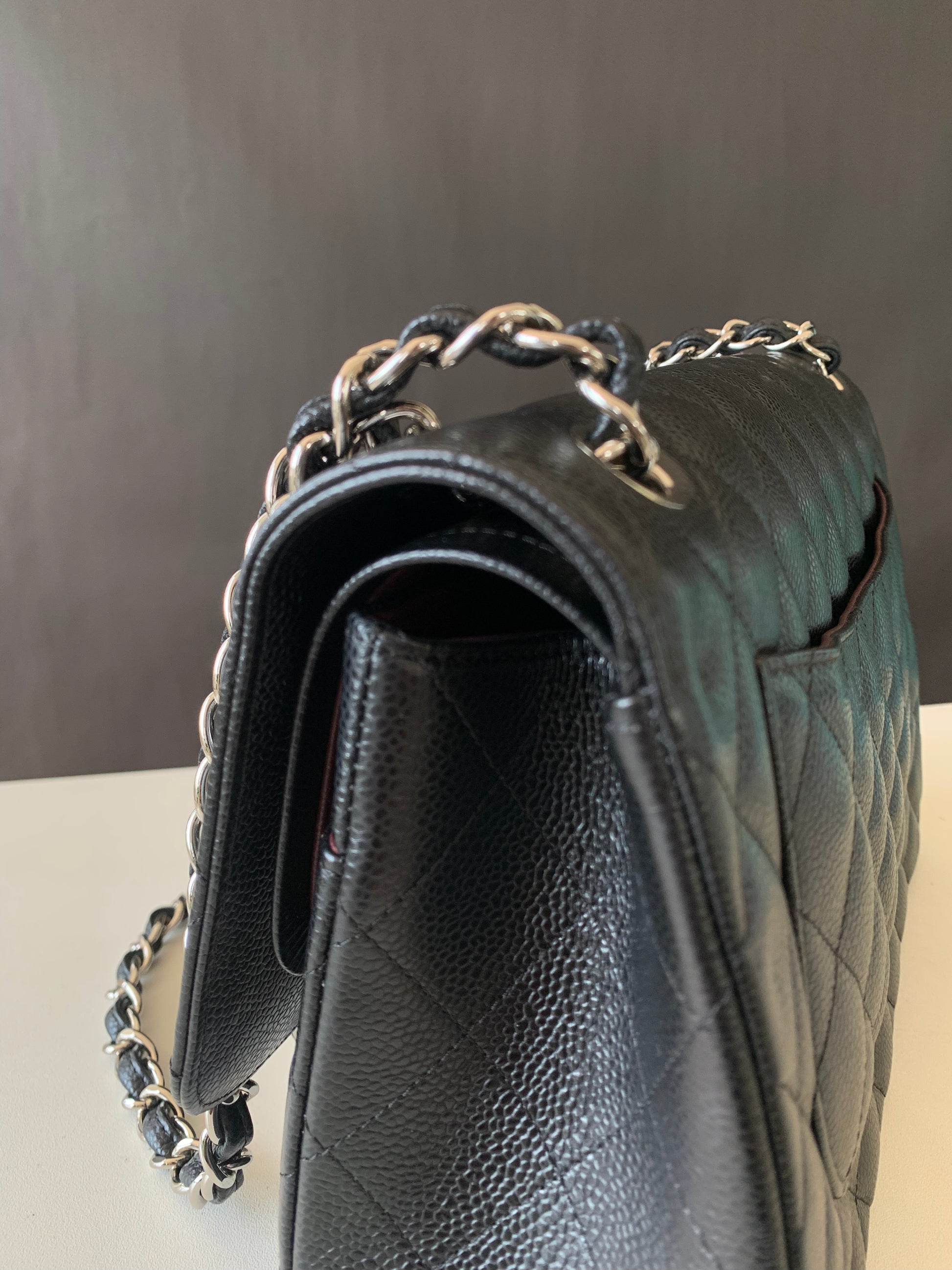 Chanel Double Flap Jumbo SHW