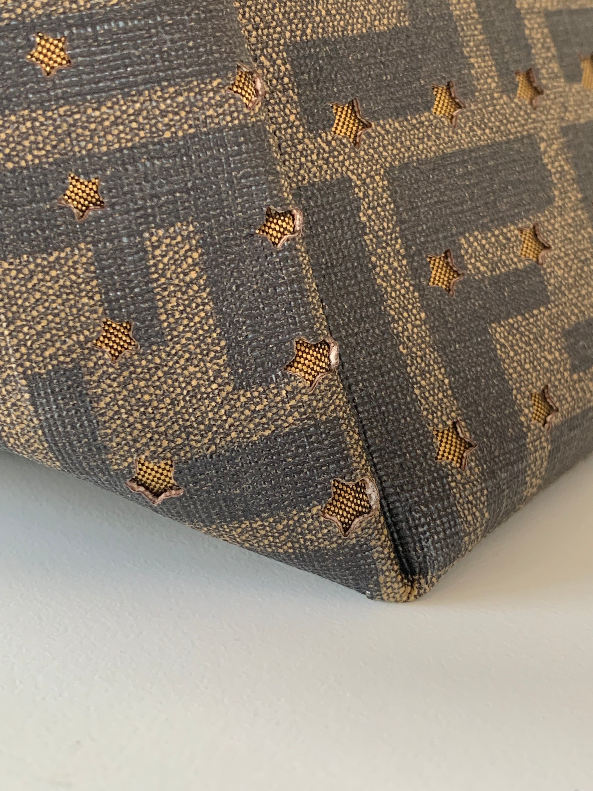 Fendi Zucca Spalmati Stars Roll Tote