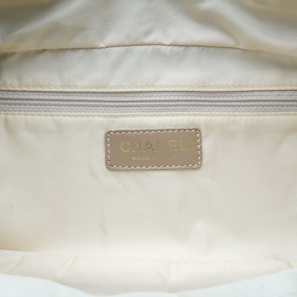 Chanel Travel Line East West Canvas Beige