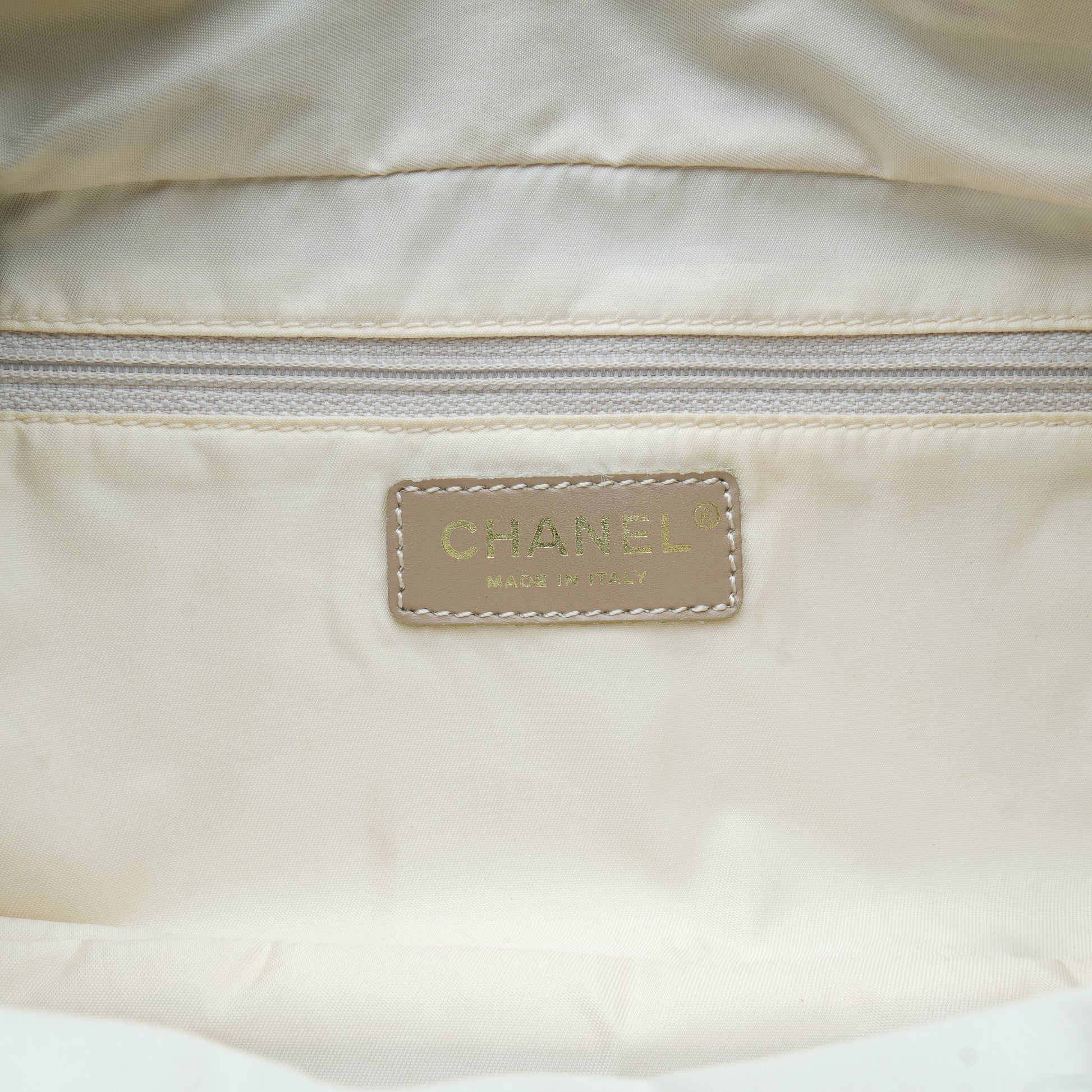 Chanel Travel Line East West Canvas Beige