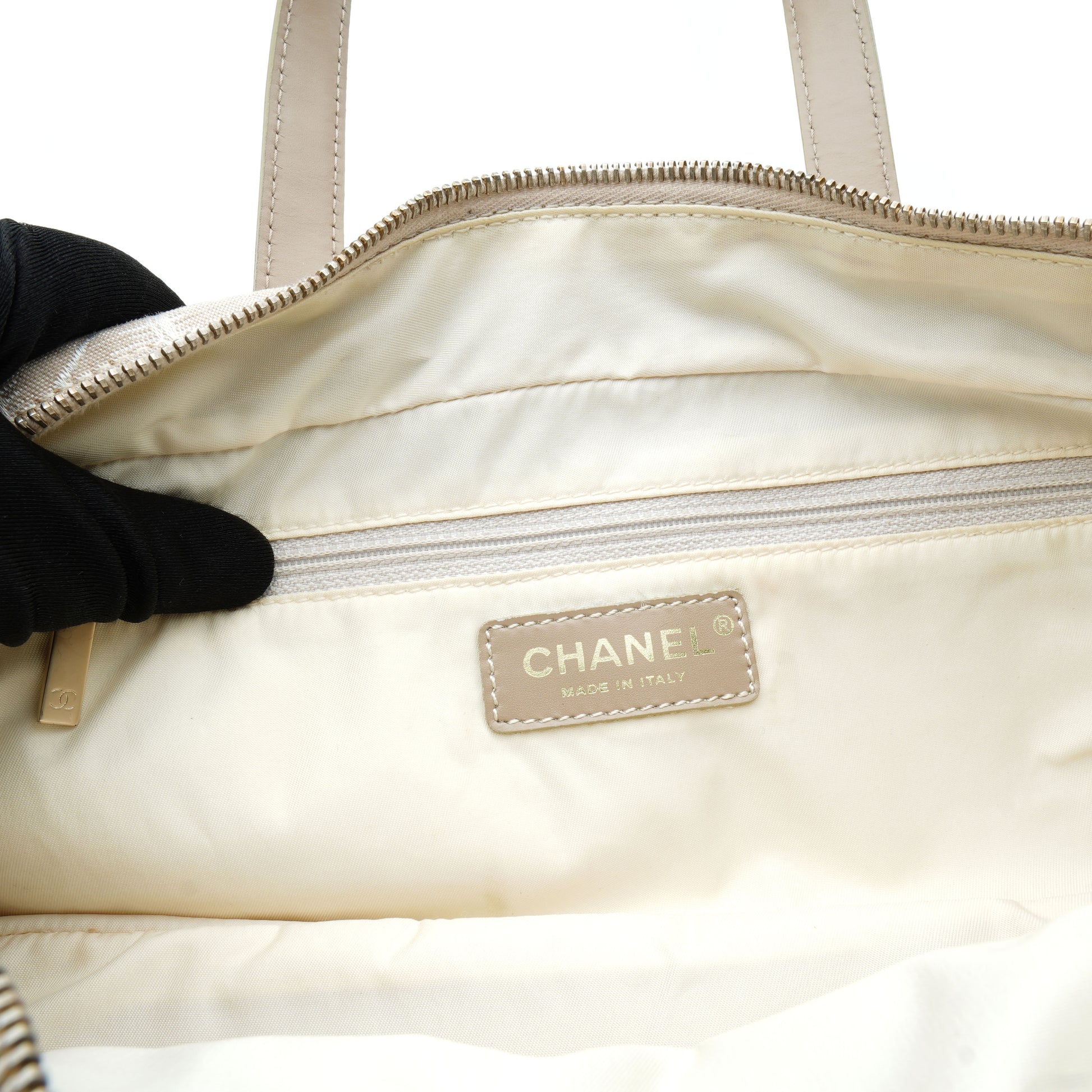 Chanel Travel Line East West Canvas Beige