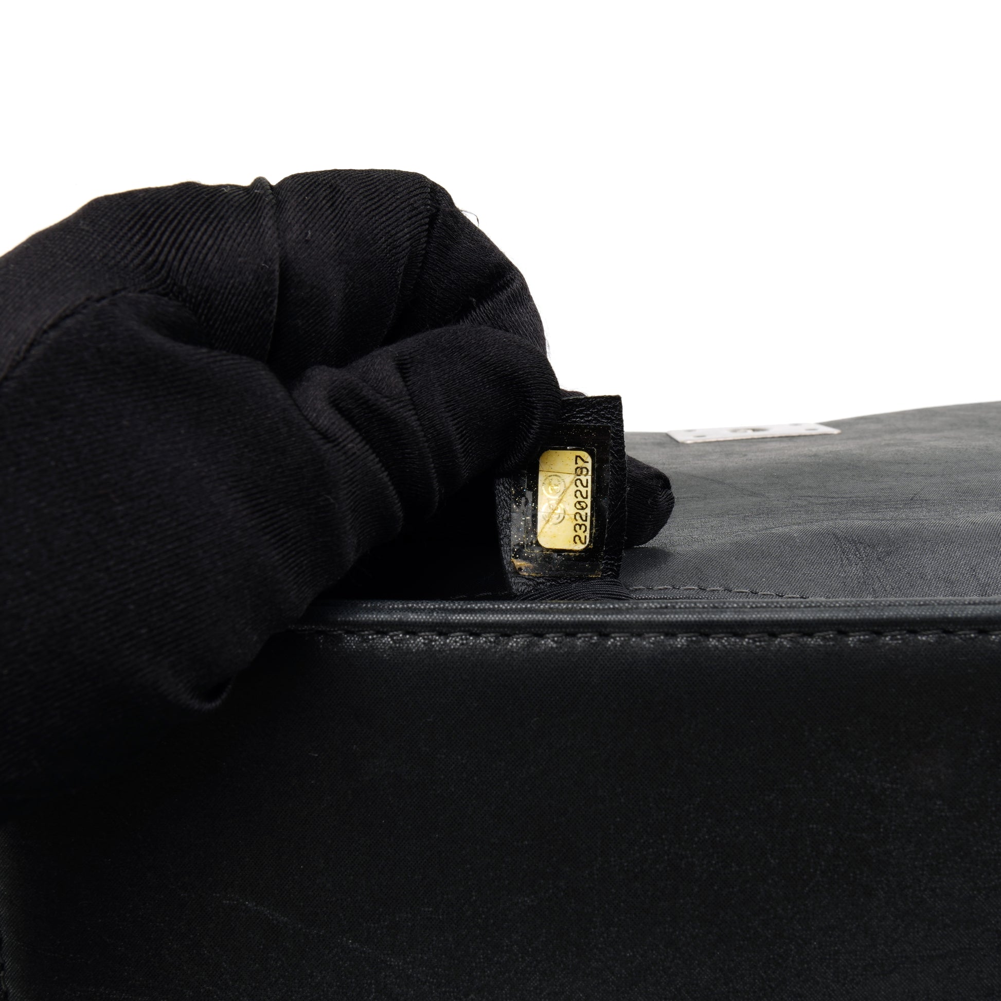 Chanel Boy Clutch with Chain Embellished Double Stitched Gray