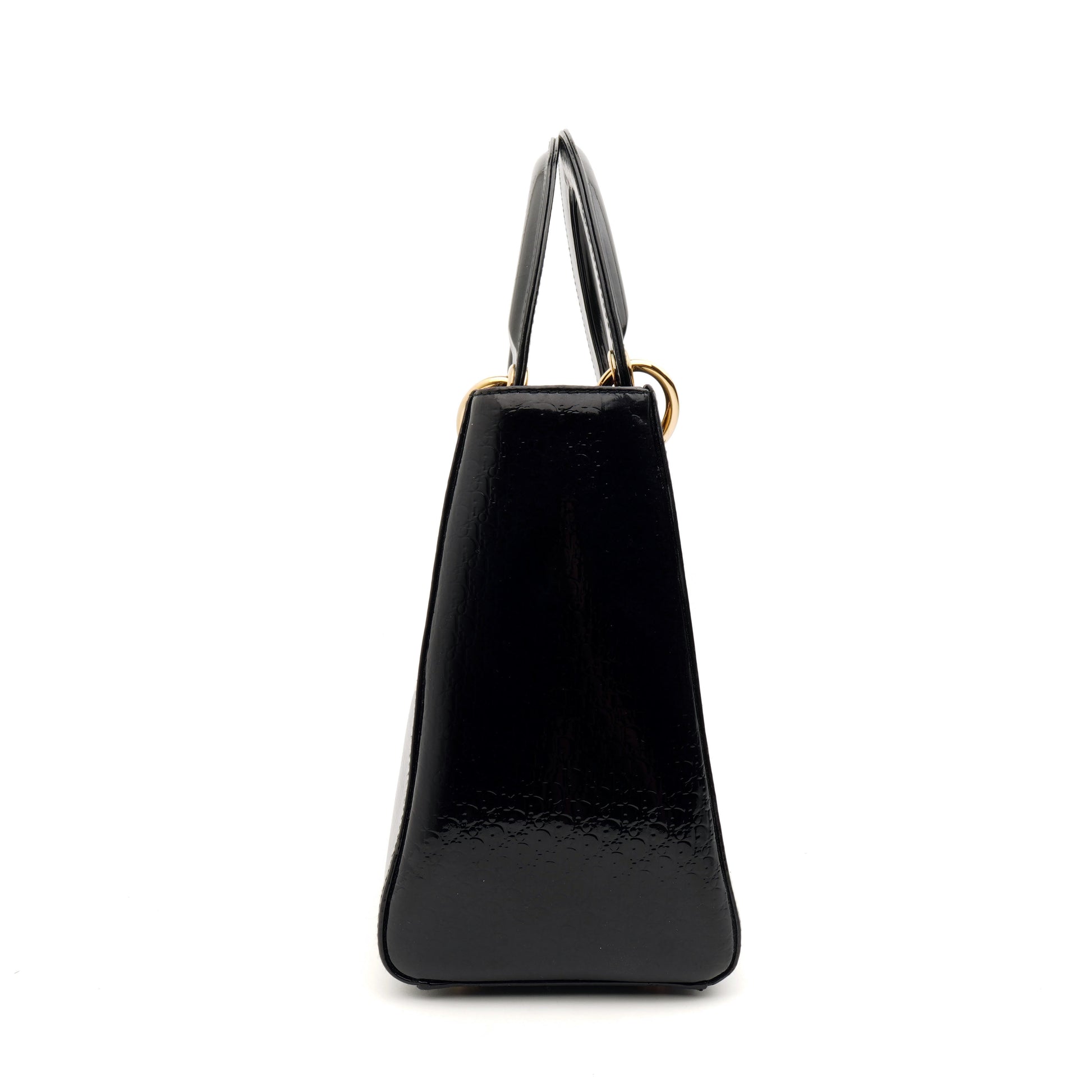 Lady Dior Medium Debossed Monogram Patent
