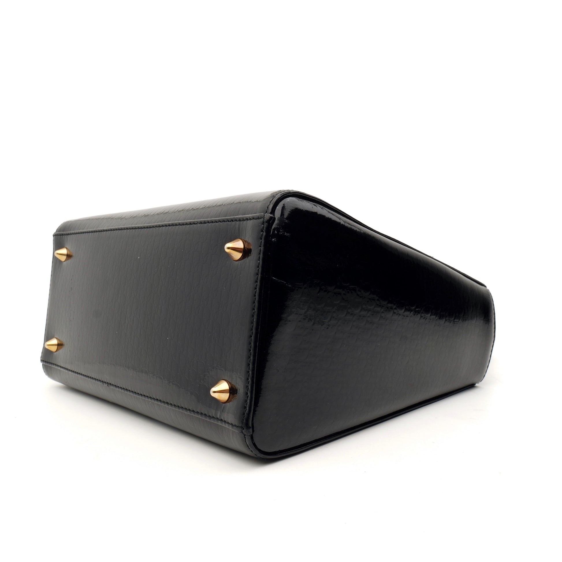 Lady Dior Medium Debossed Monogram Patent